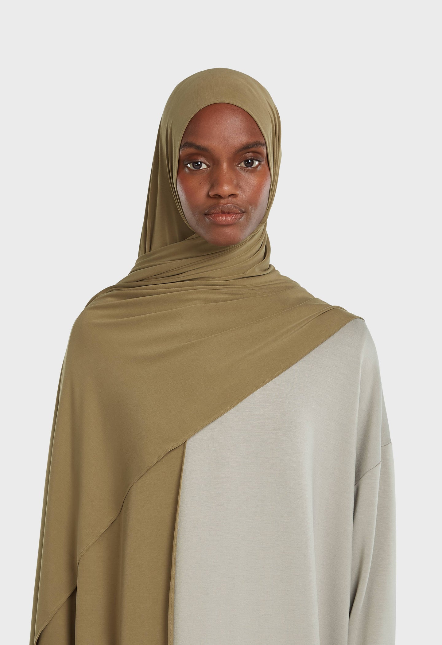 Breathable Jersey Scarf | Khaki Green