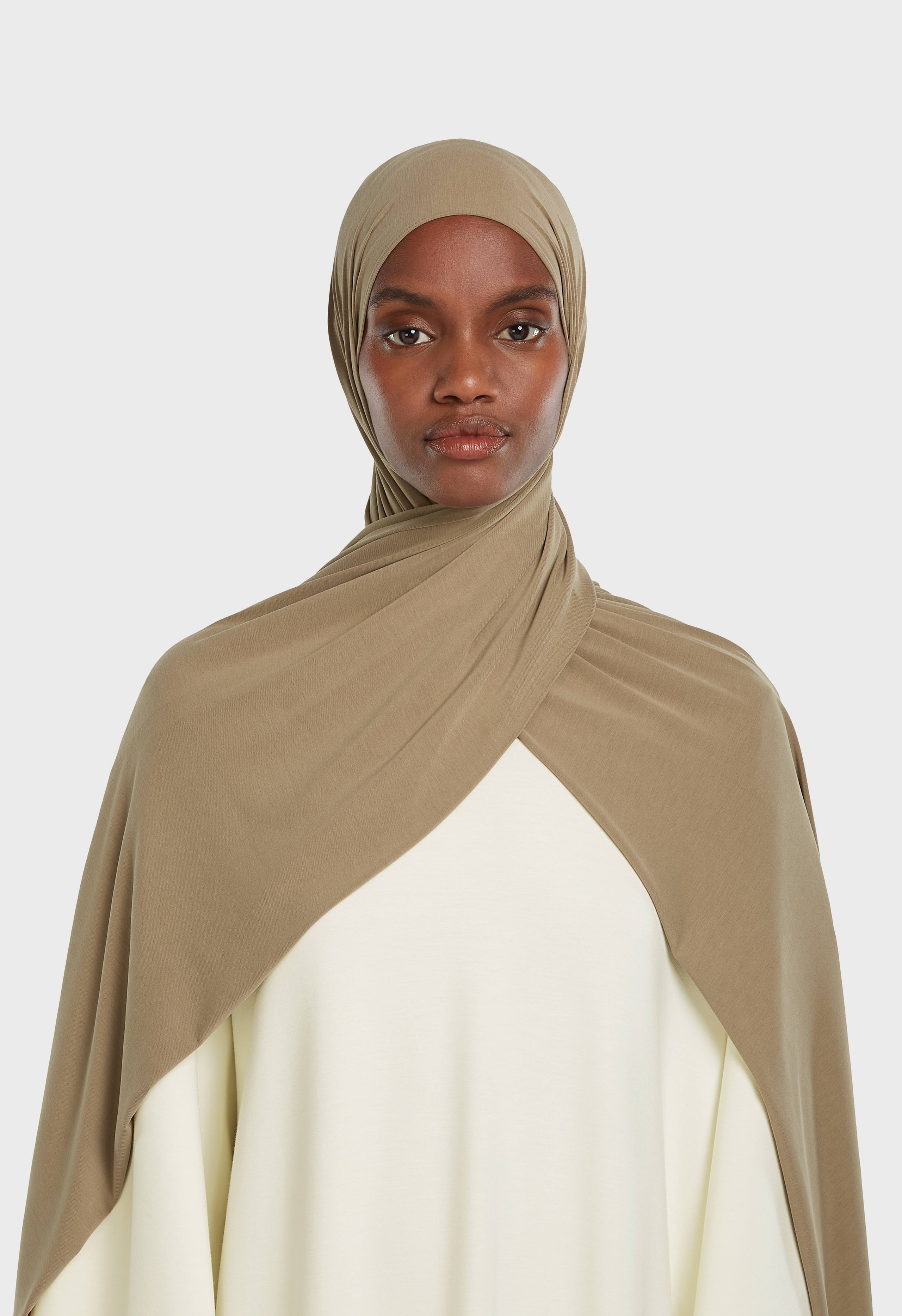 Breathable Jersey Scarf | Khaki