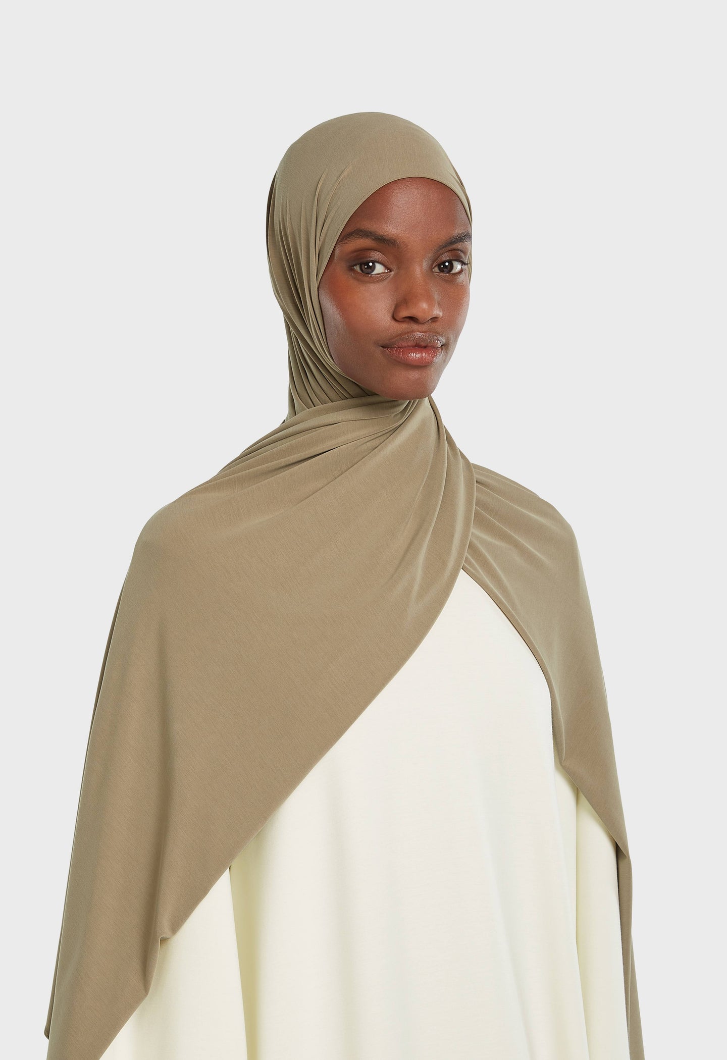 Breathable Jersey Scarf | Khaki