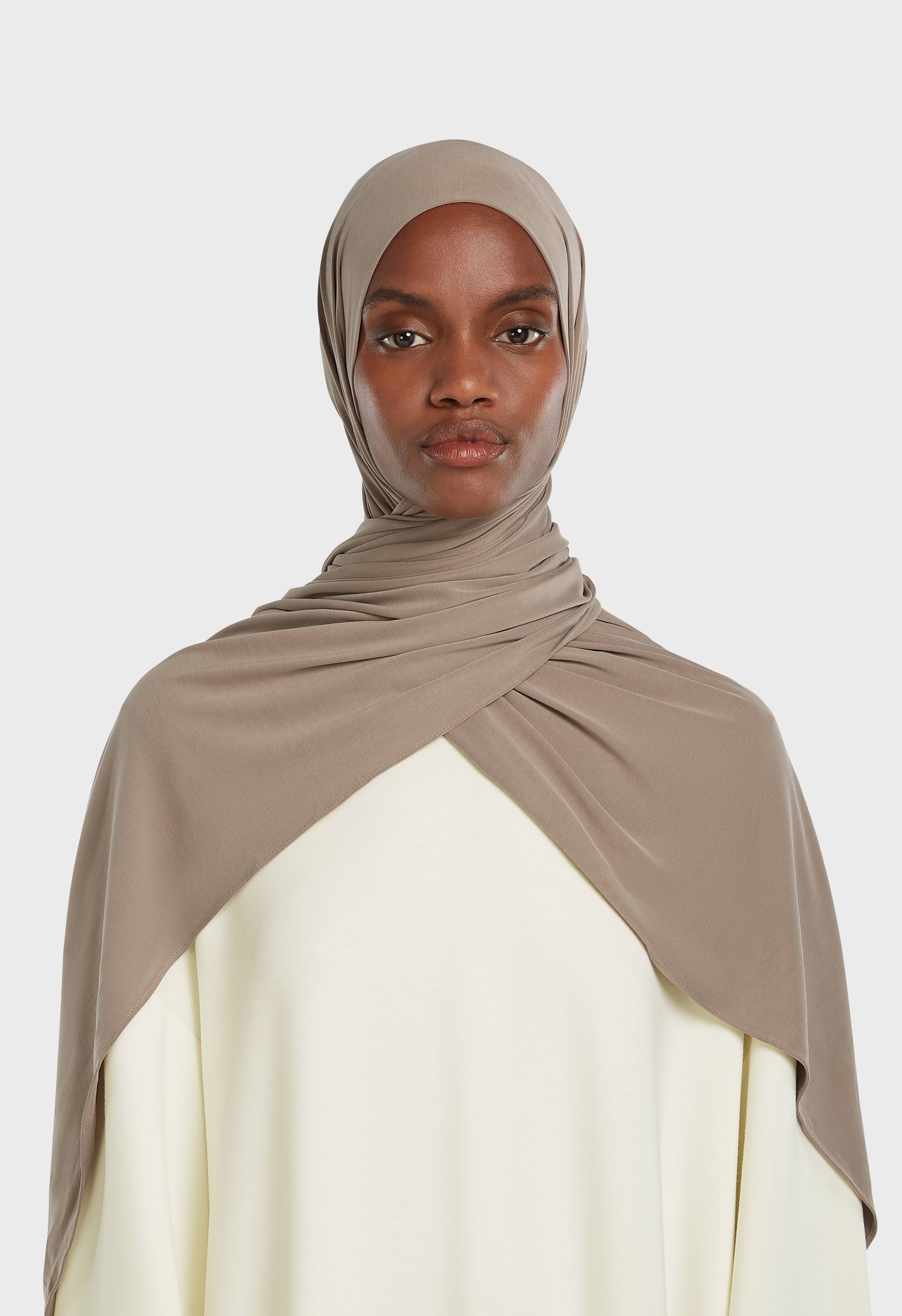 Breathable Jersey Scarf | Milky Cacao