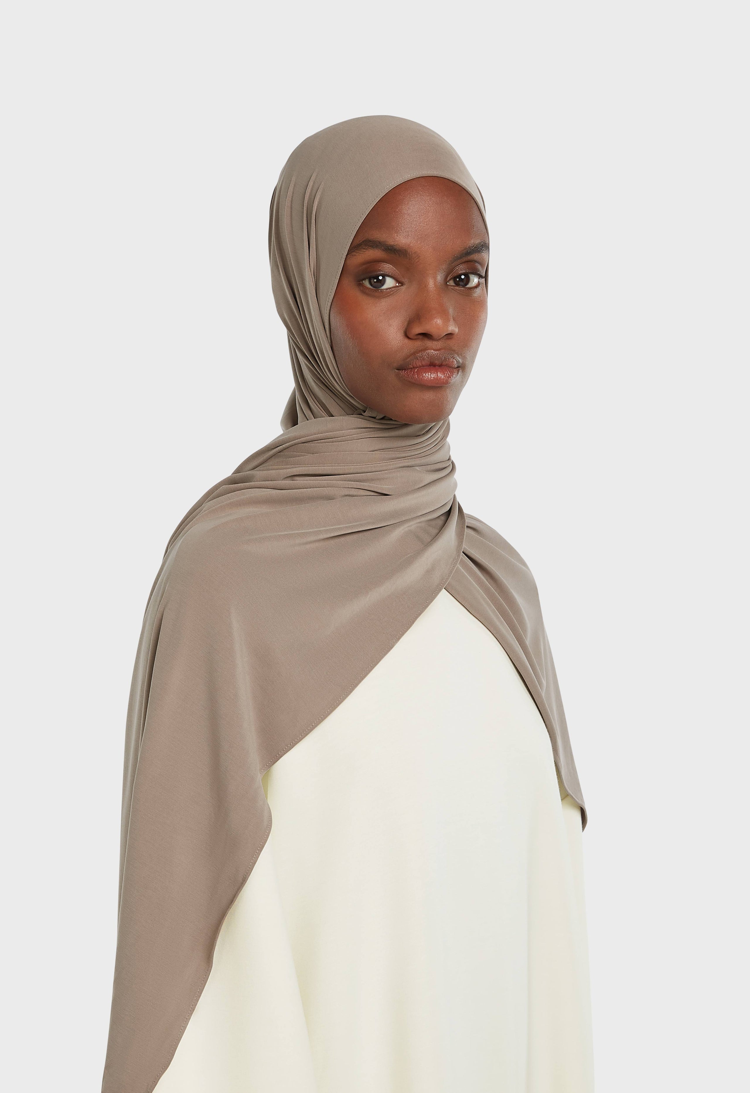 Breathable Jersey Scarf | Milky Cacao