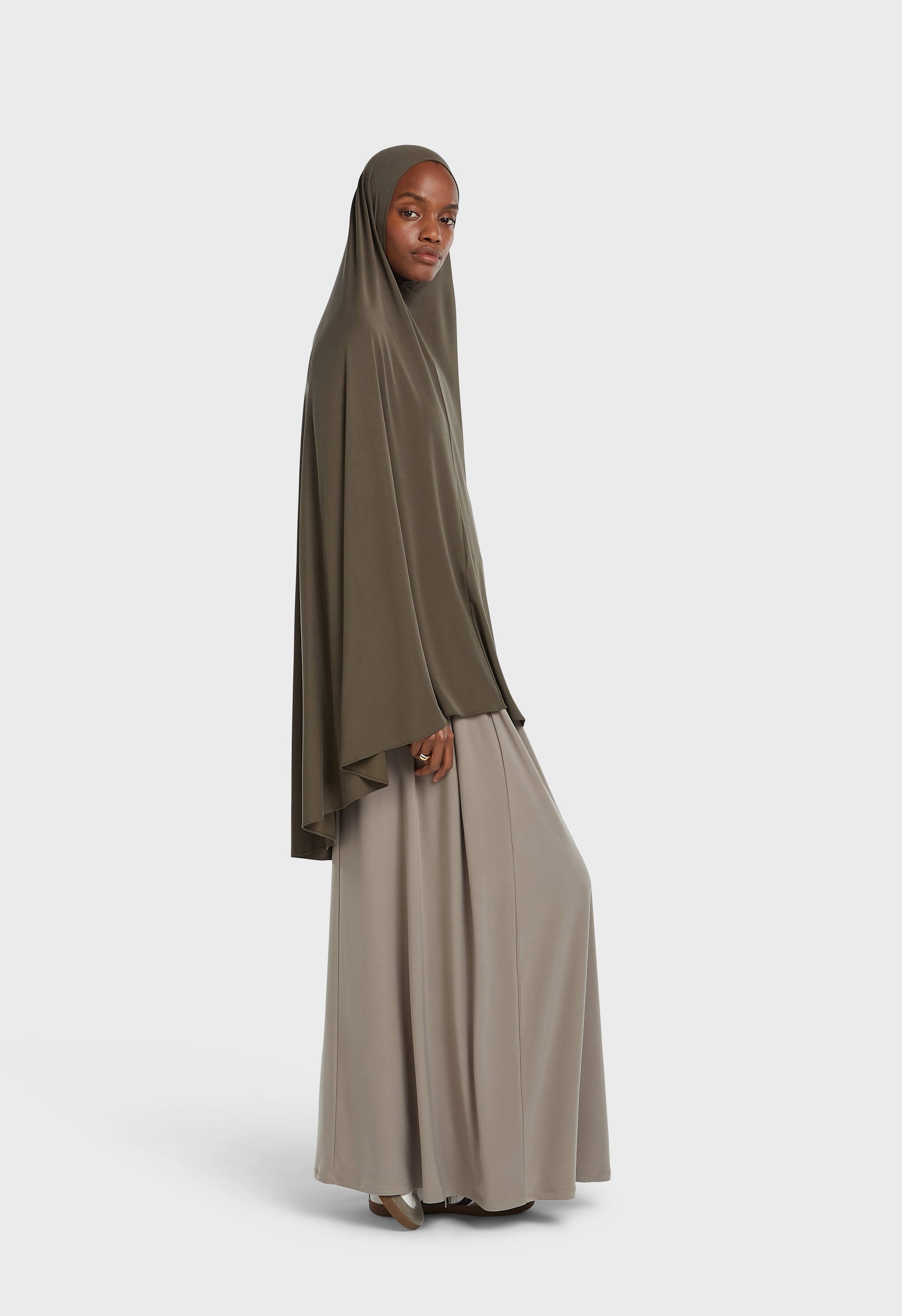 Breathable Khimaar | Deep Brown