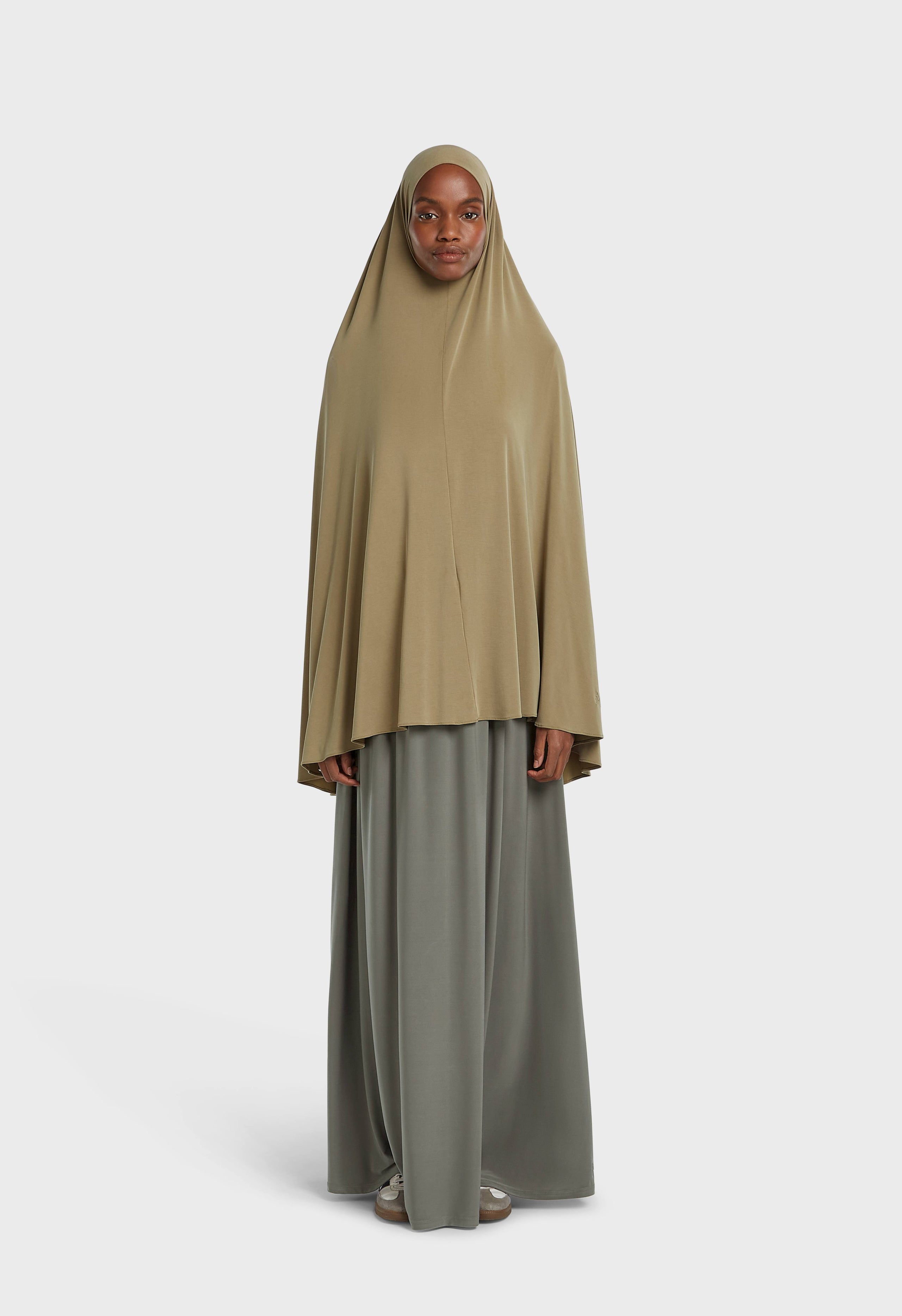 Breathable Khimaar | Soft Khaki Green