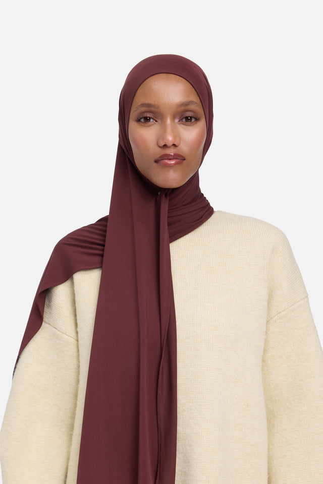 Breathable Jersey Scarf | Dark Cherry