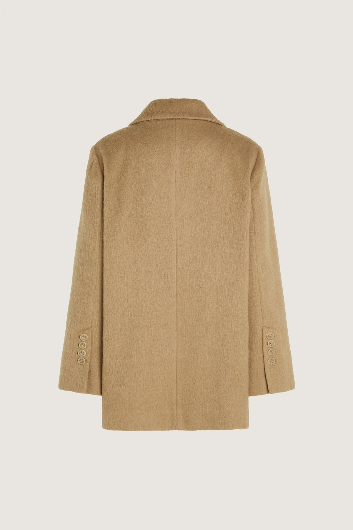 Brushed Coat Blazer | Almond
