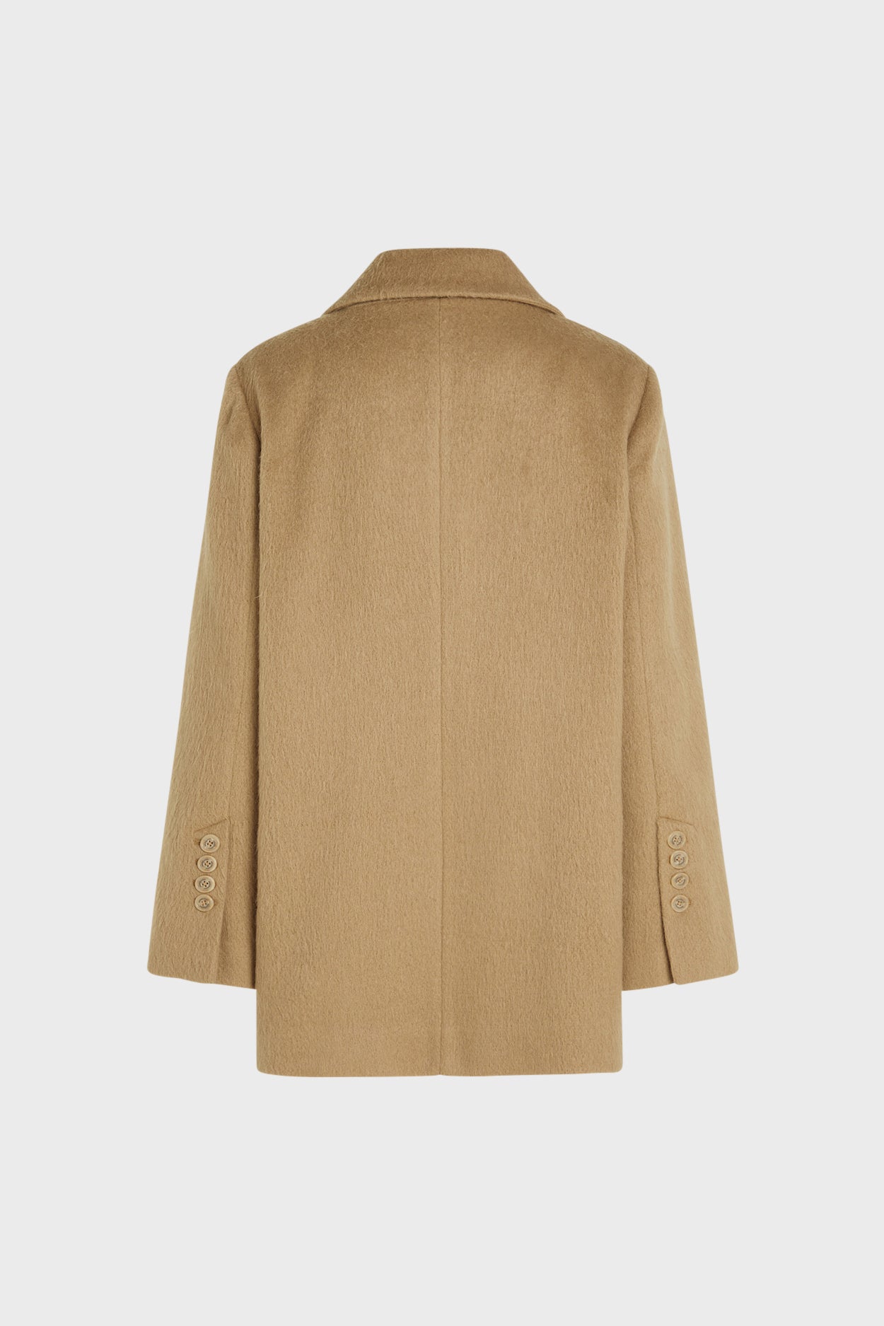 Brushed Coat Blazer | Almond