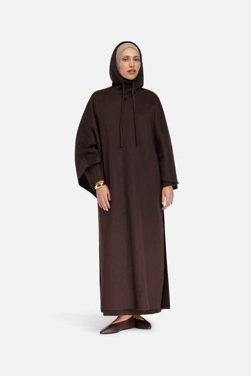 Brushed Knit Balaclava | Dark Brown