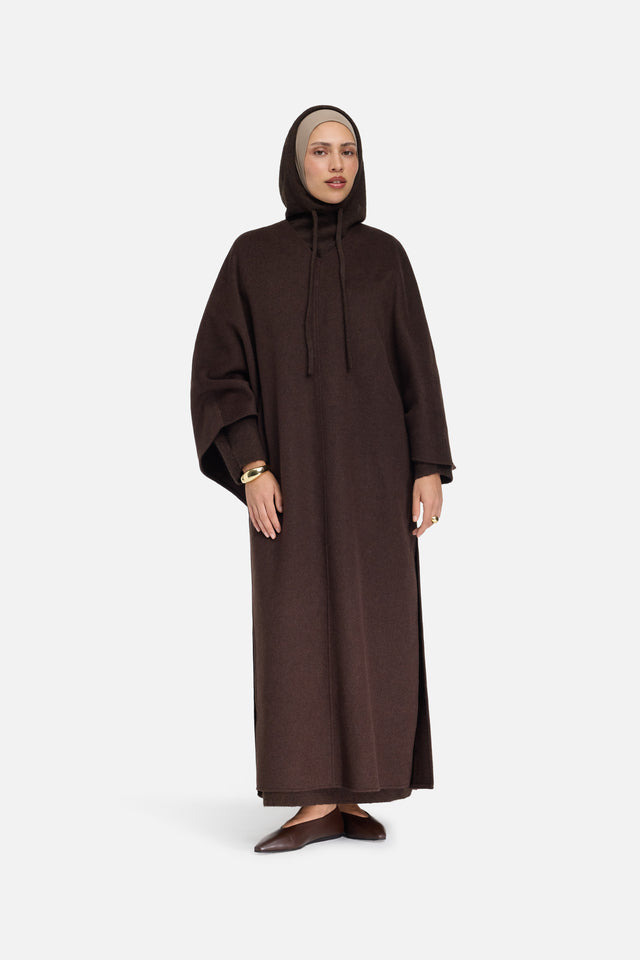 Brushed Knit Balaclava | Dark Brown