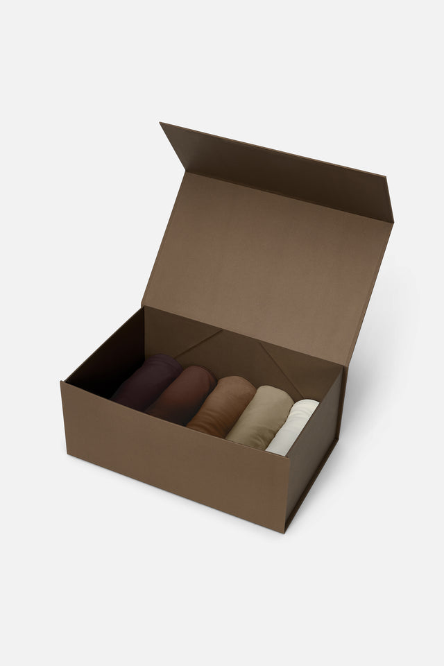 Chocolate Scarf Gift Box | Multi Color