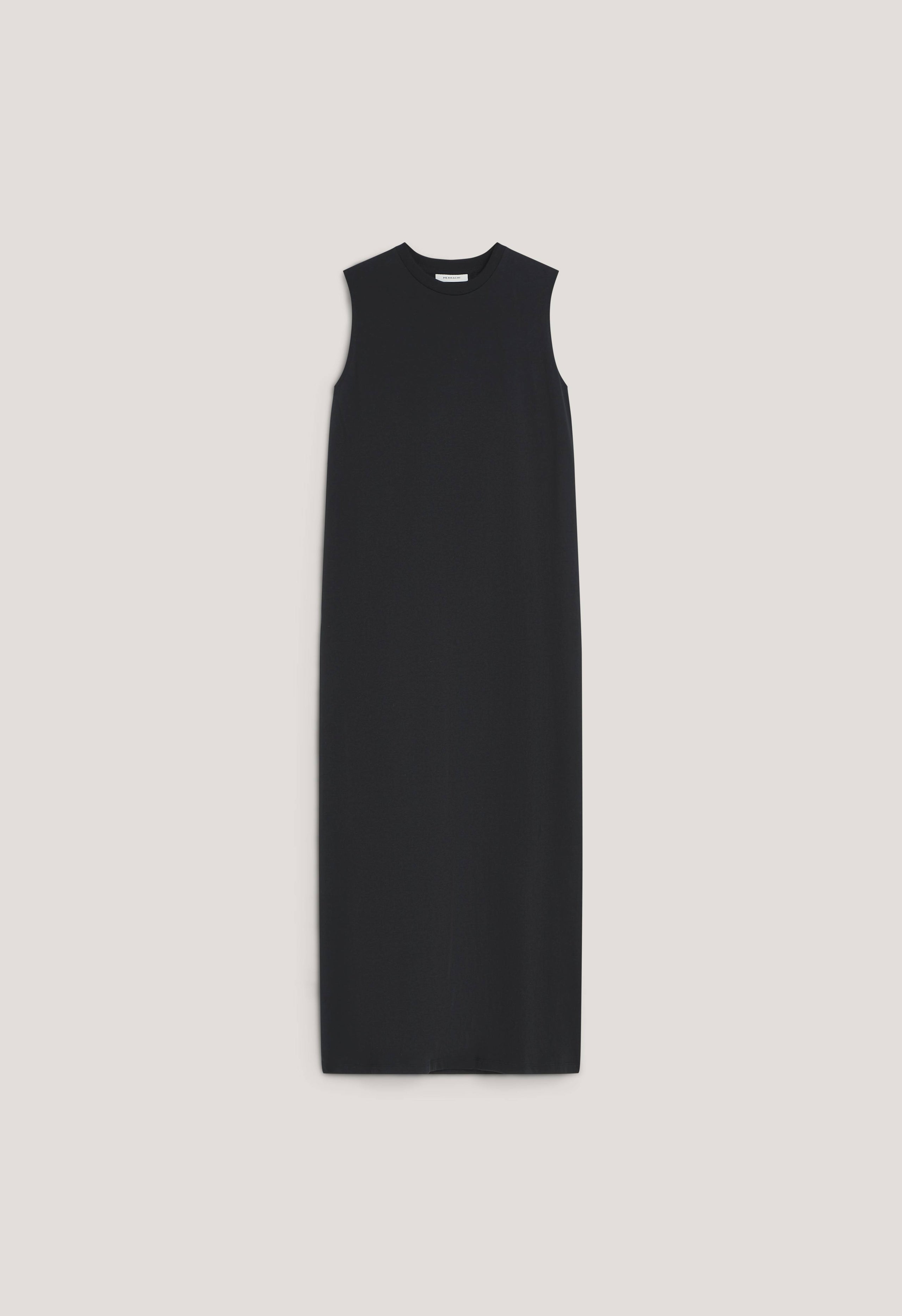 Cotton Sleeveless Dress | Black