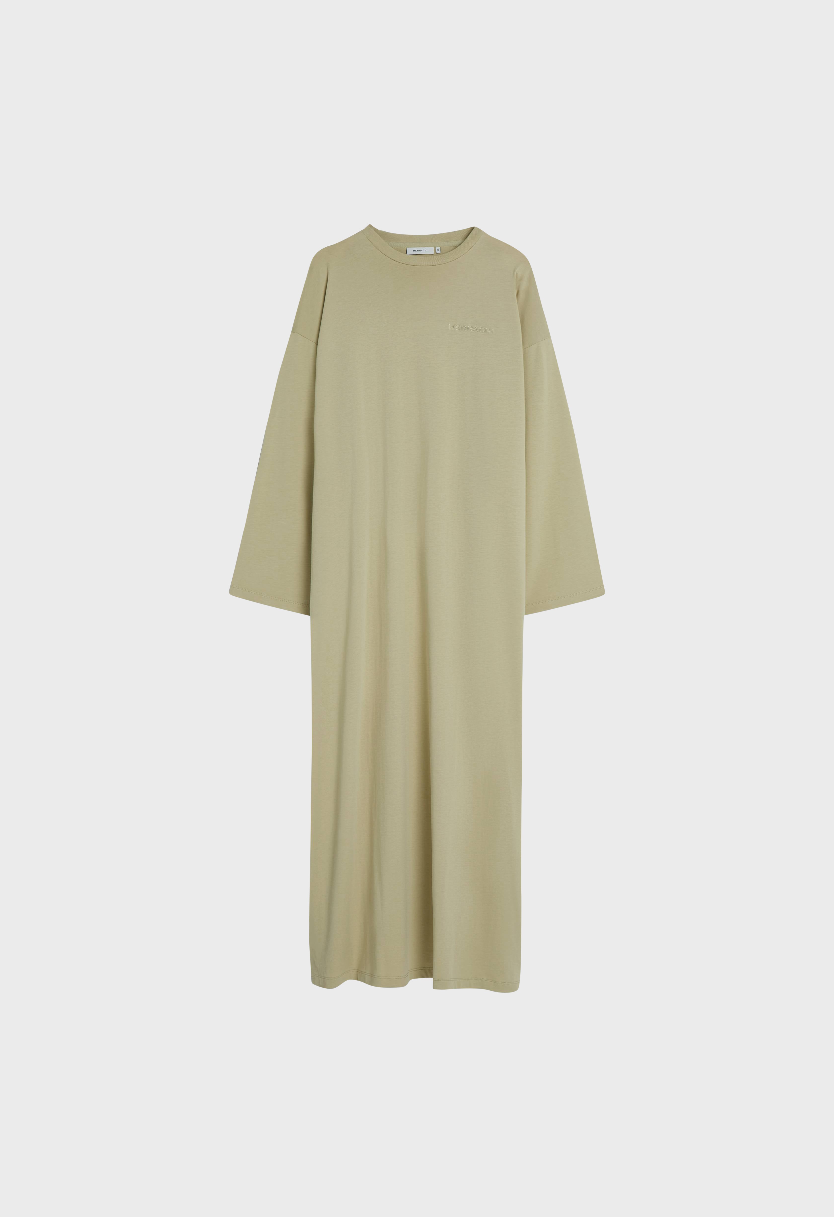 Cotton Tee Dress | Soft Khaki