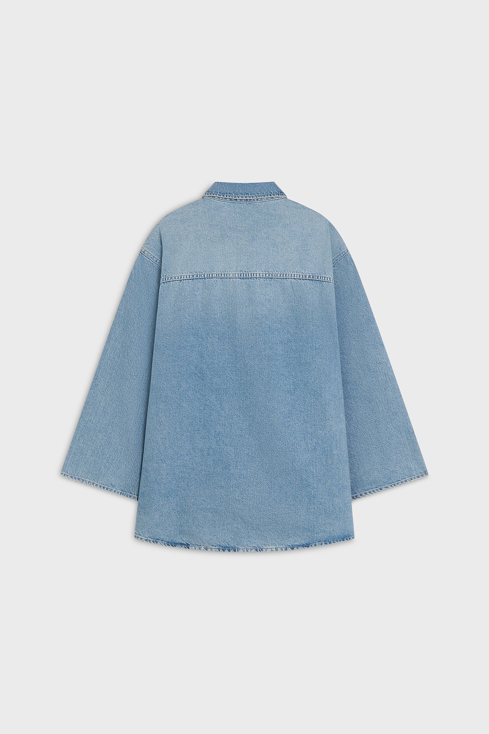 Denim Shirt | Washed Silver Blue