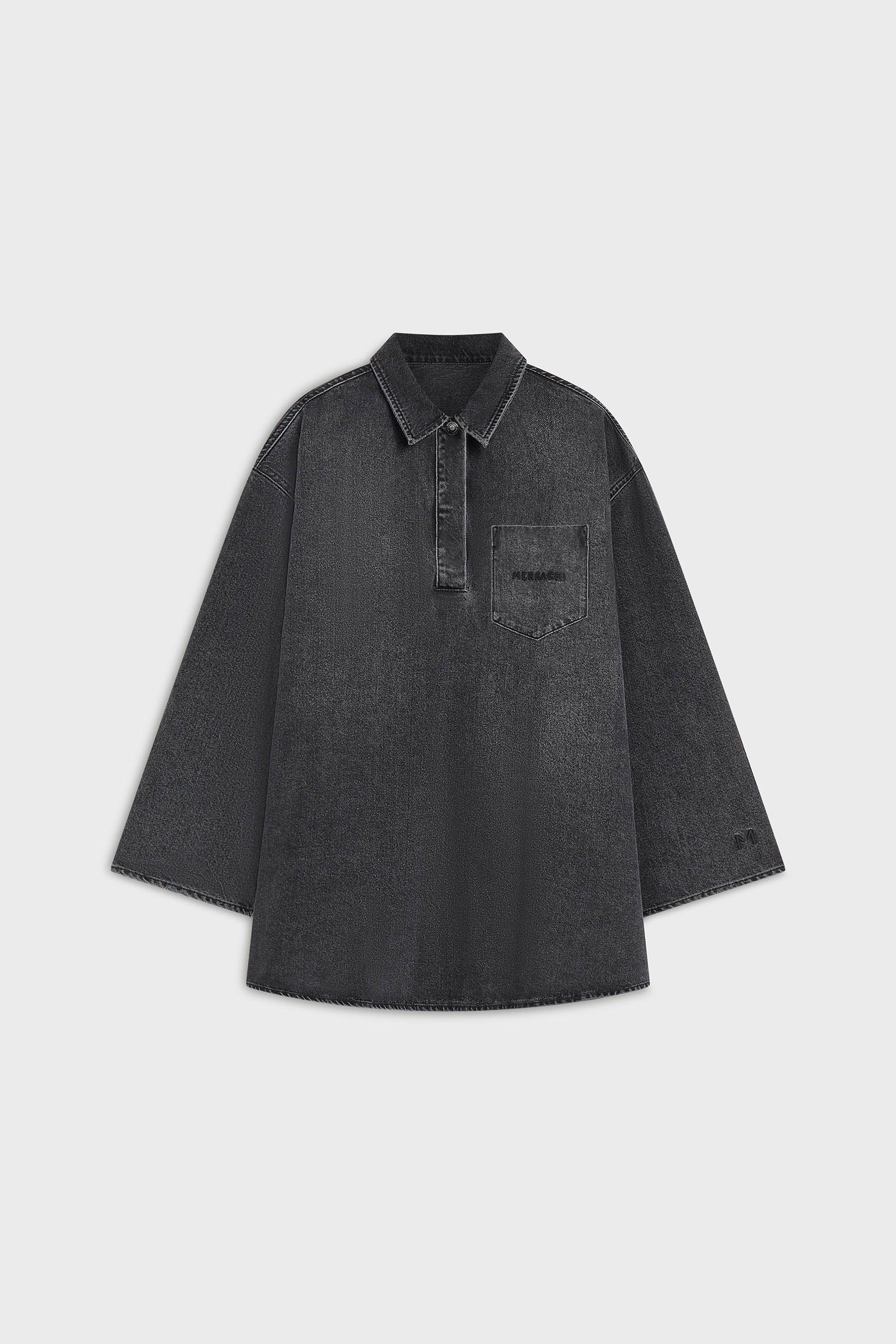 Denim Shirt | Washed Black