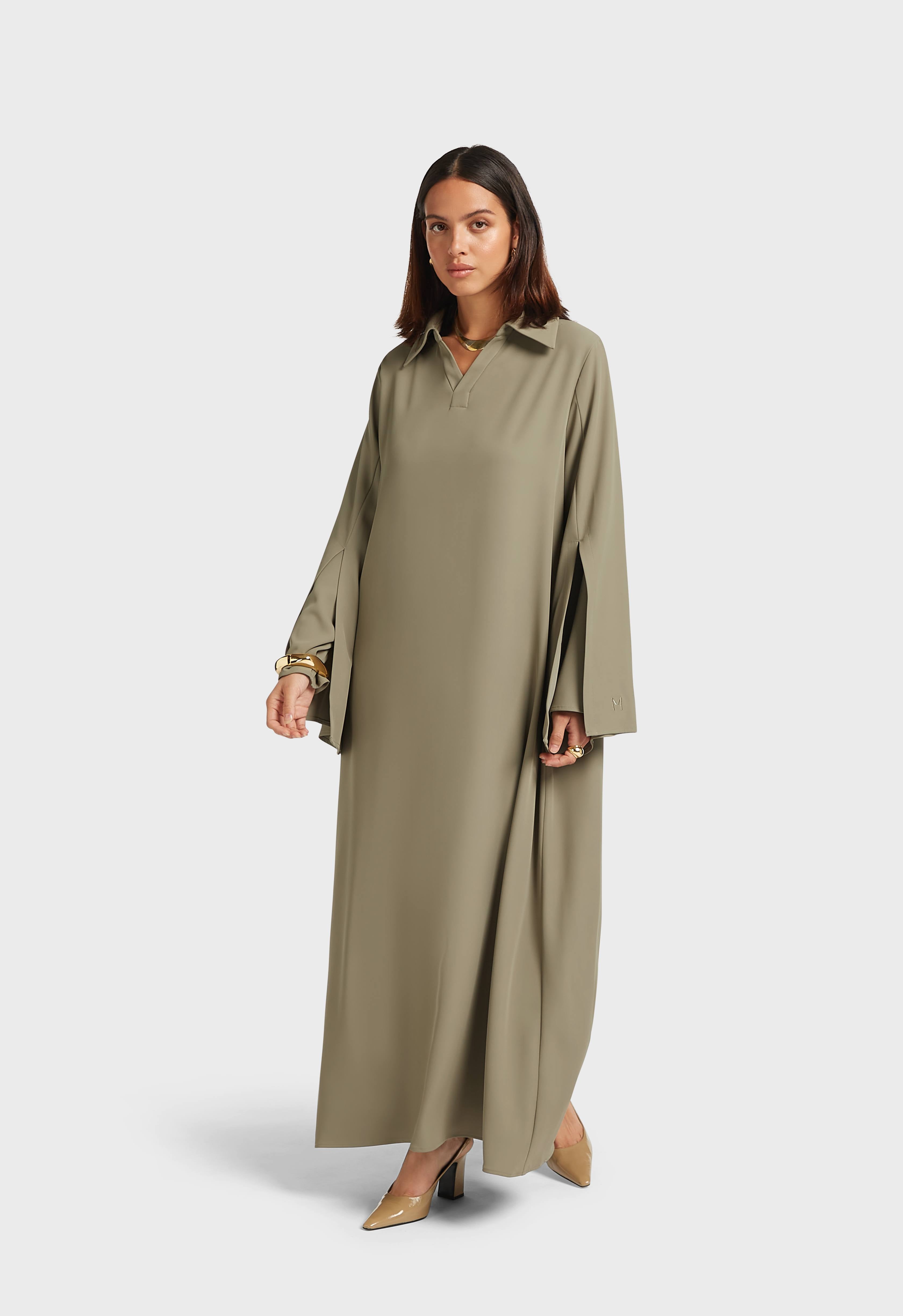 Double Sleeve Dress | Desert Brown