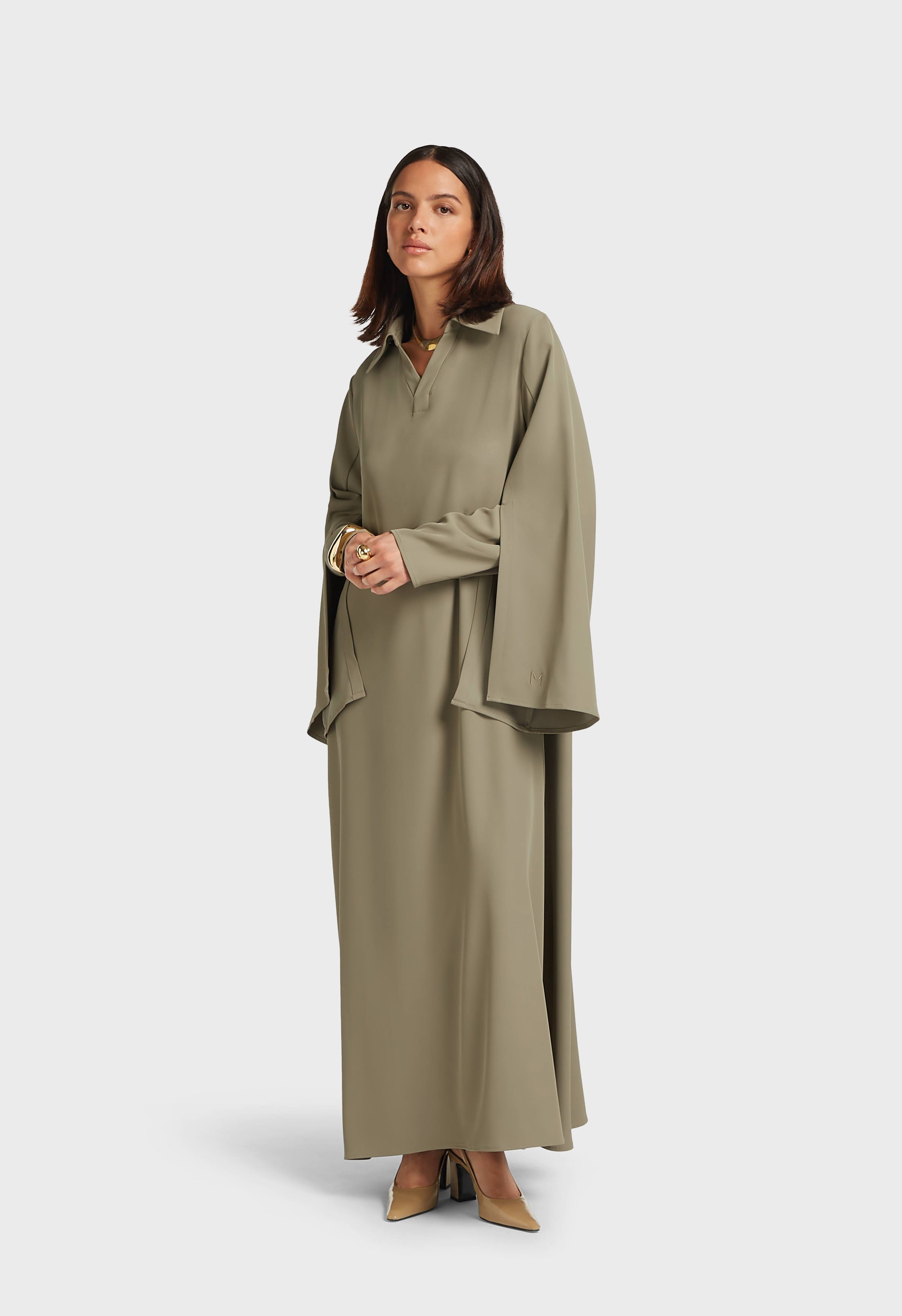 Double Sleeve Dress | Desert Brown