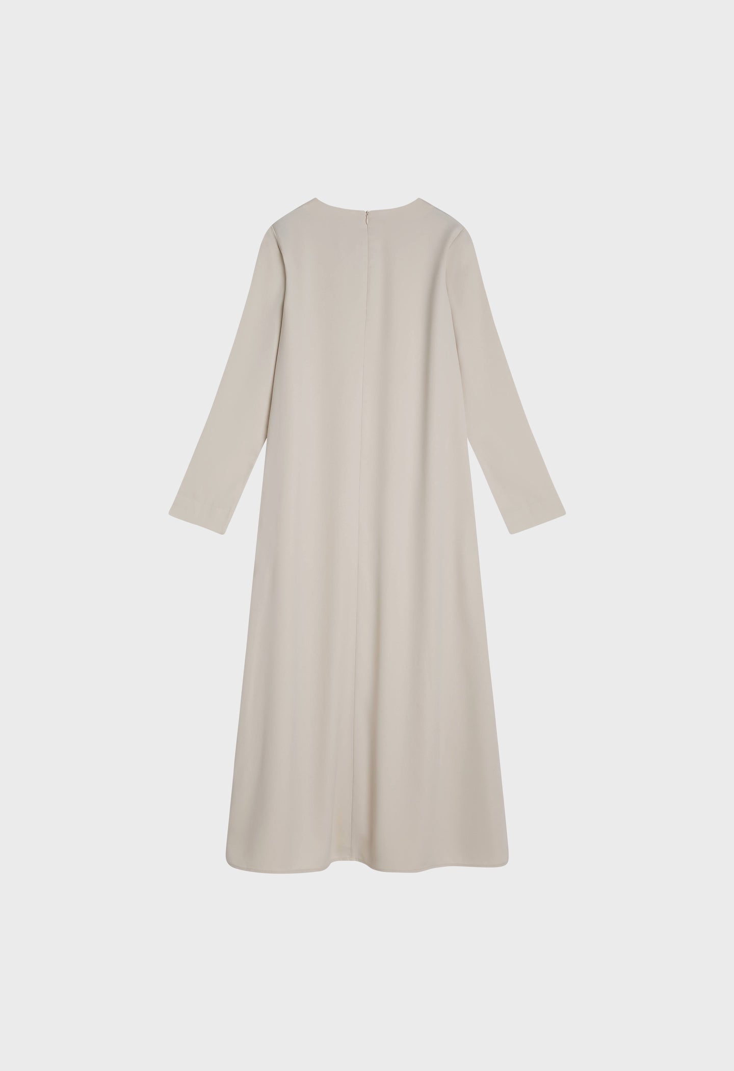 Dull Satin Dress | Biscuit
