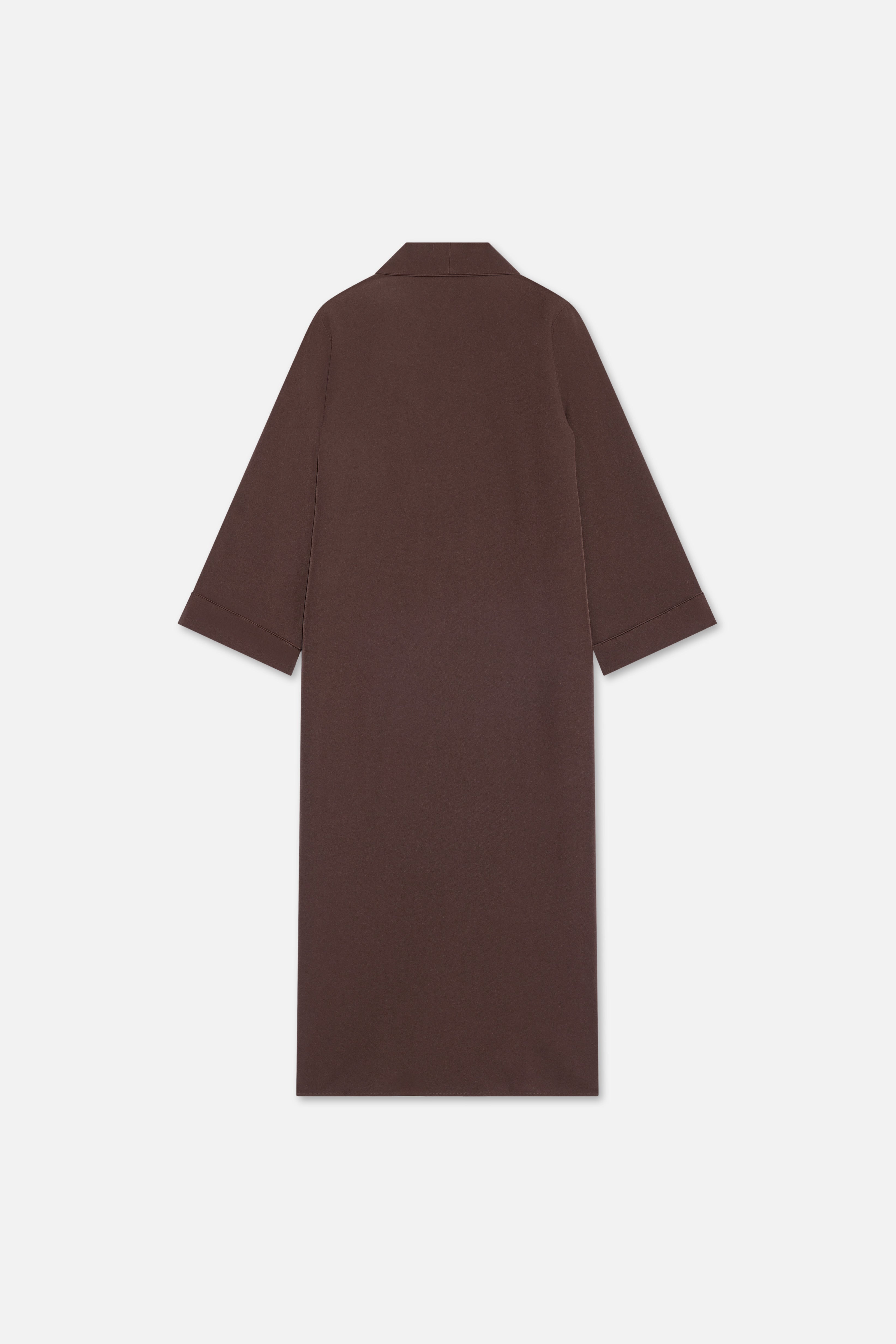 Essential Abaya Short | Dark Brown