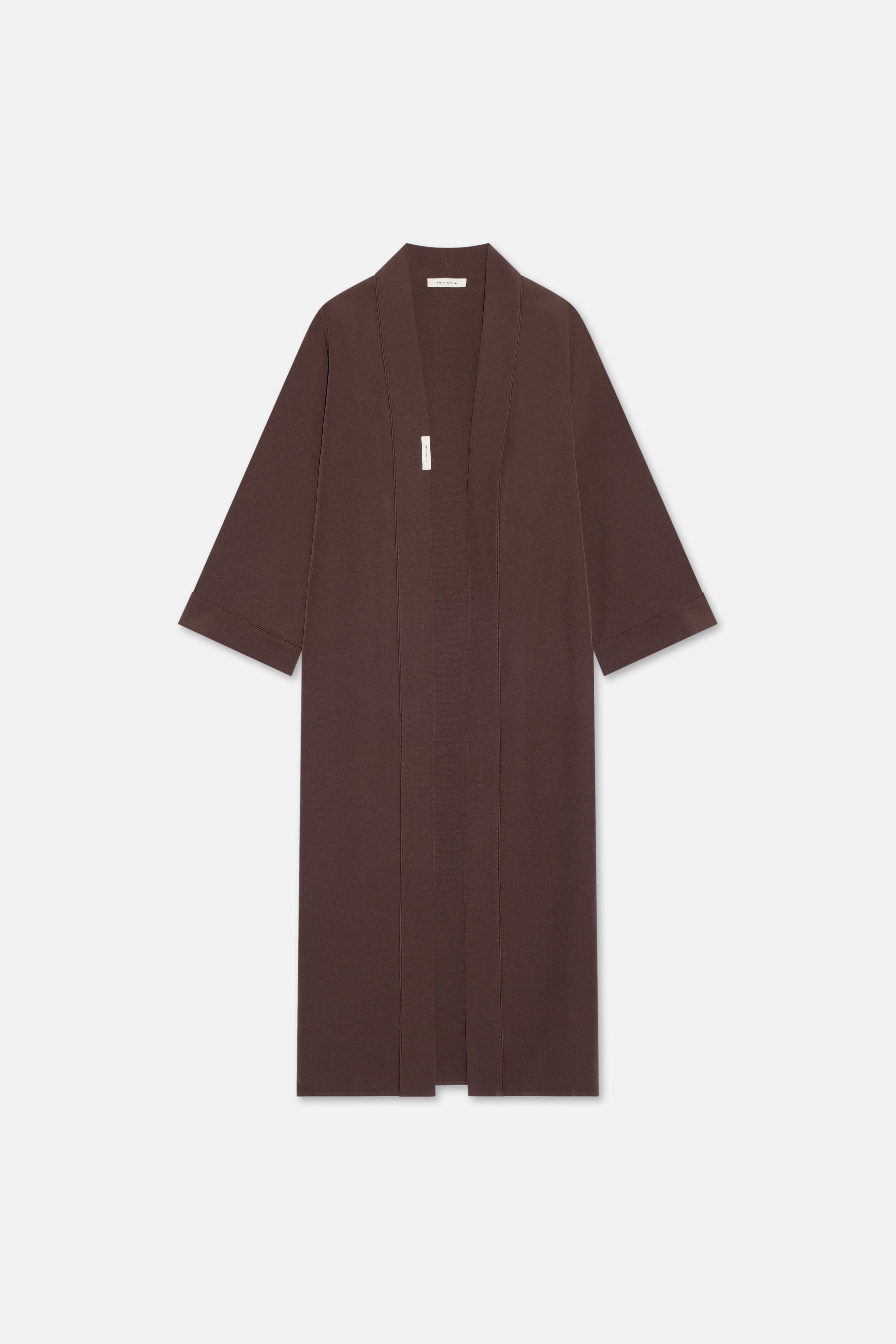 Essential Abaya Short | Dark Brown