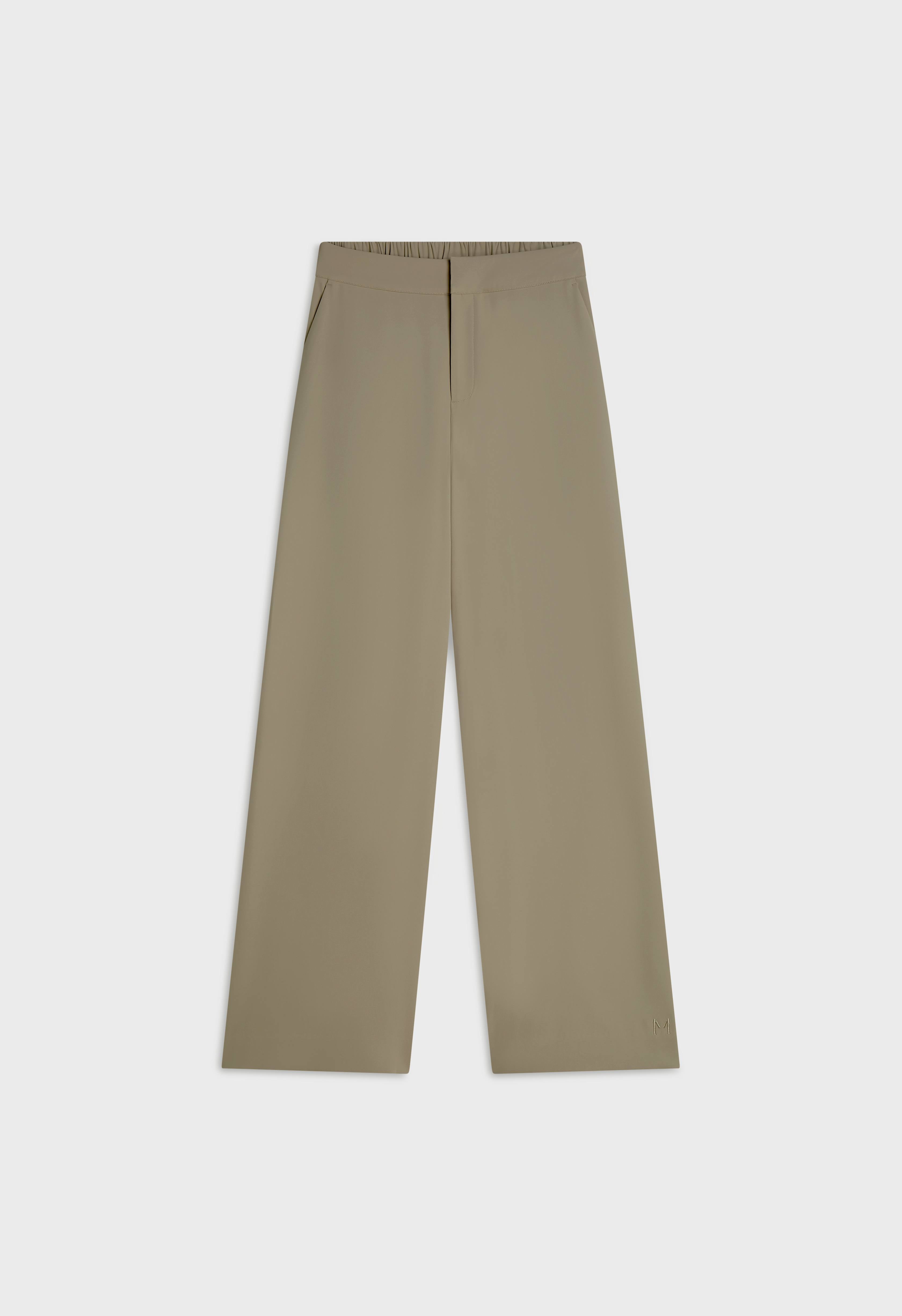 Elasticated Waist Taillored Pants | Desert Brown