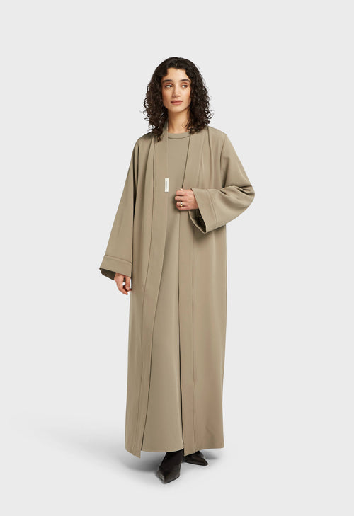 Essential Abaya  Short | Desert Brown