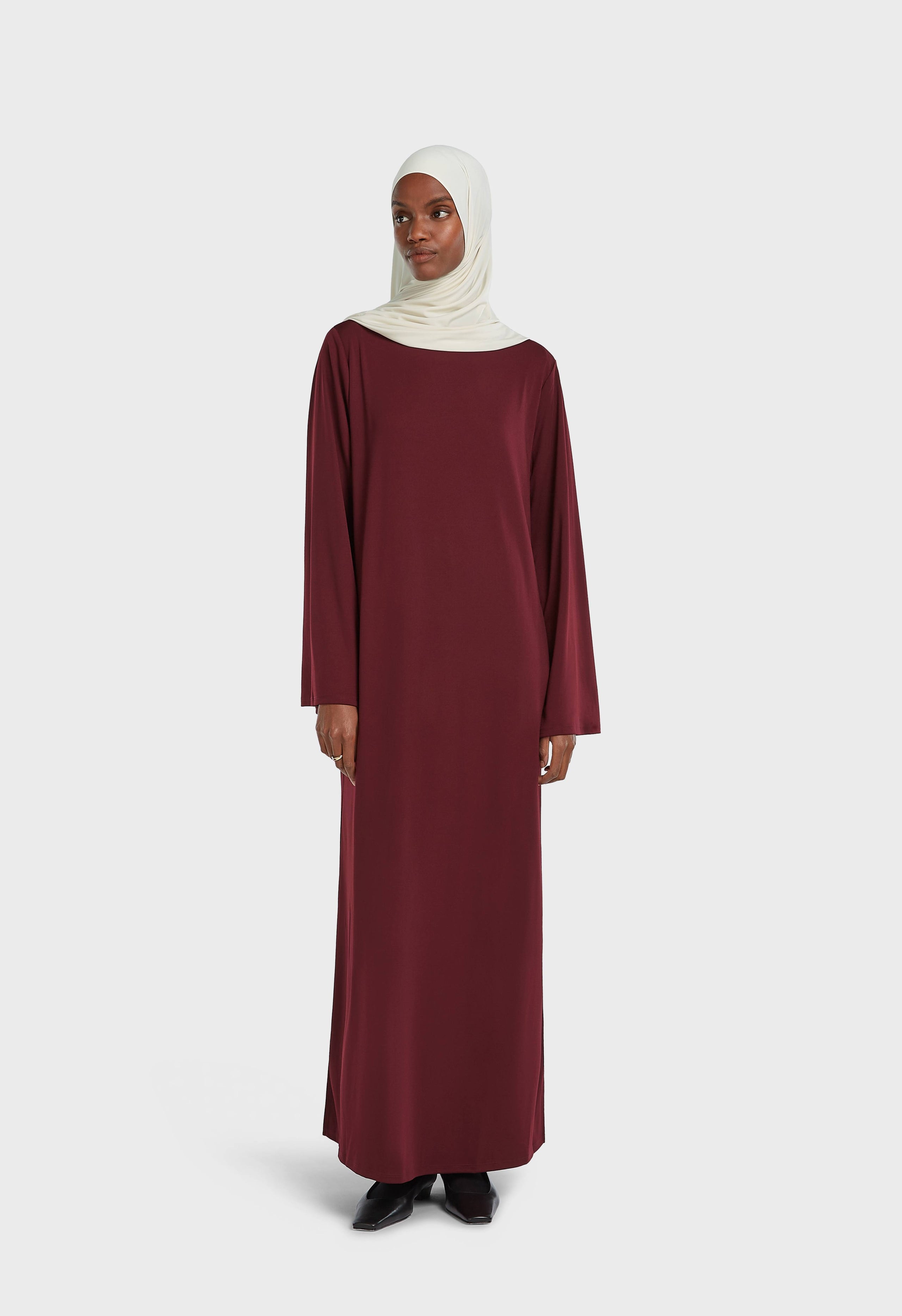 Essential Jersey Dress | Burgundy