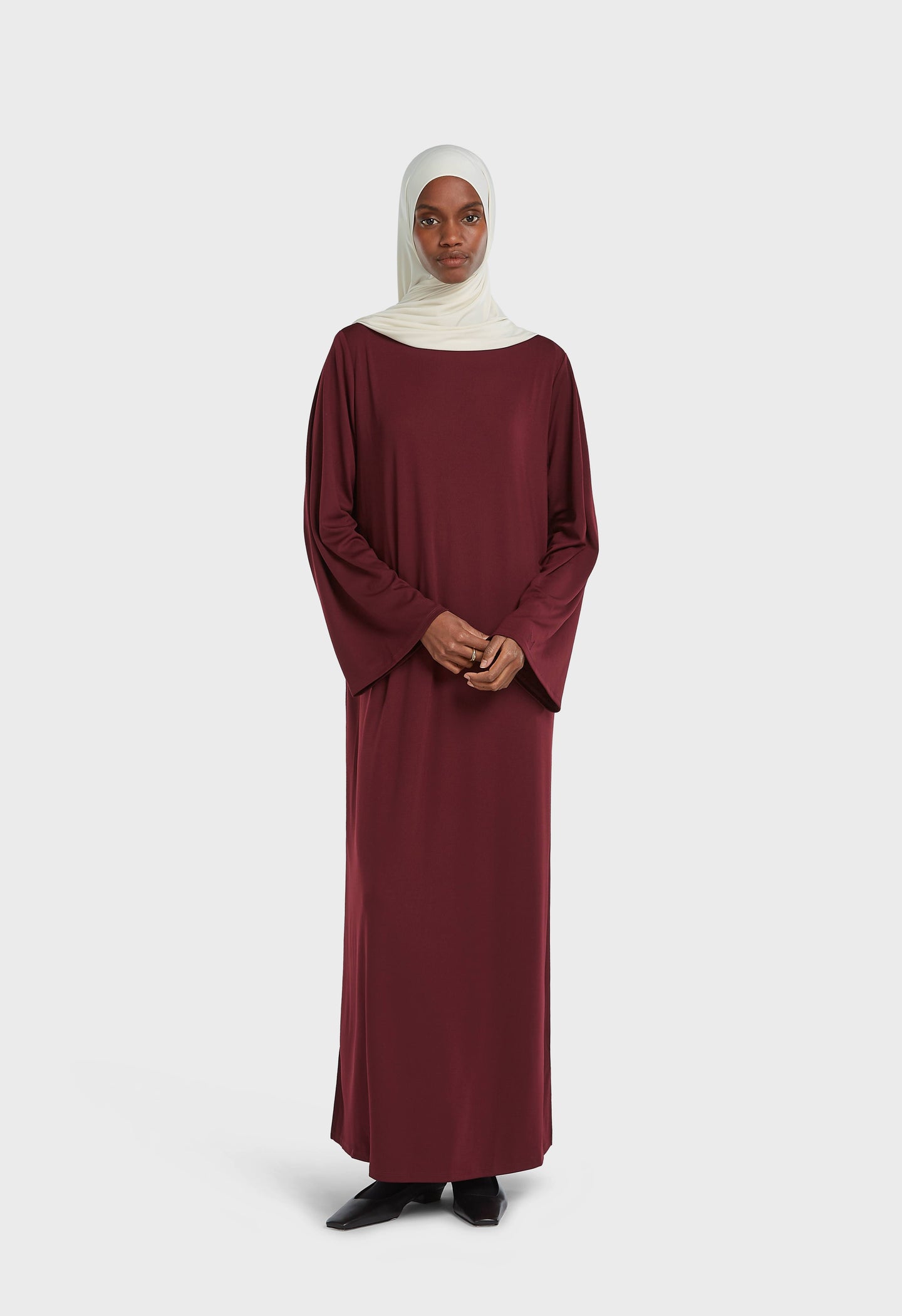 Essential Jersey Dress | Burgundy