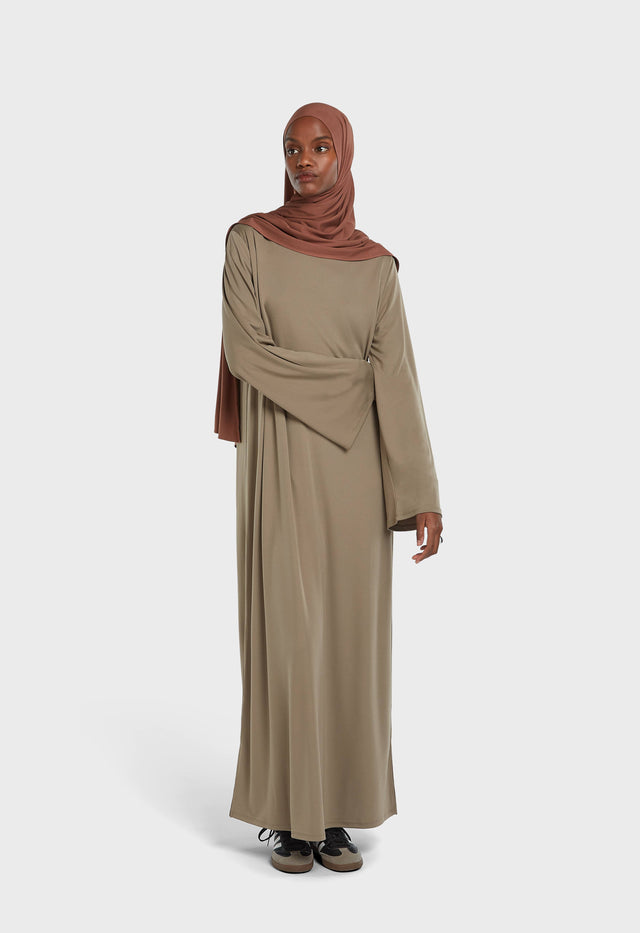 Essential Jersey Dress Regular | Desert Brown