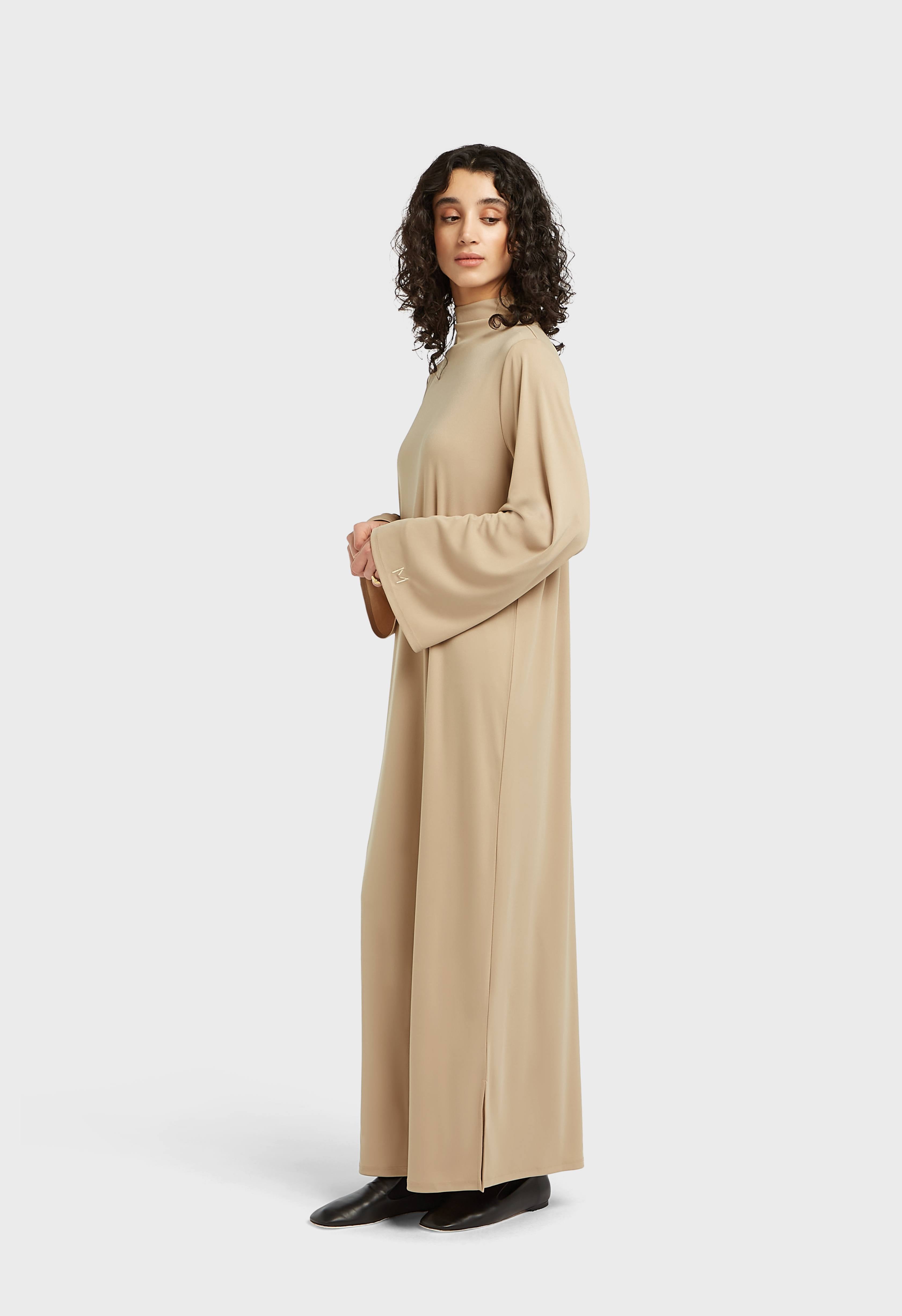 Essential Jersey Dress | Light Khaki