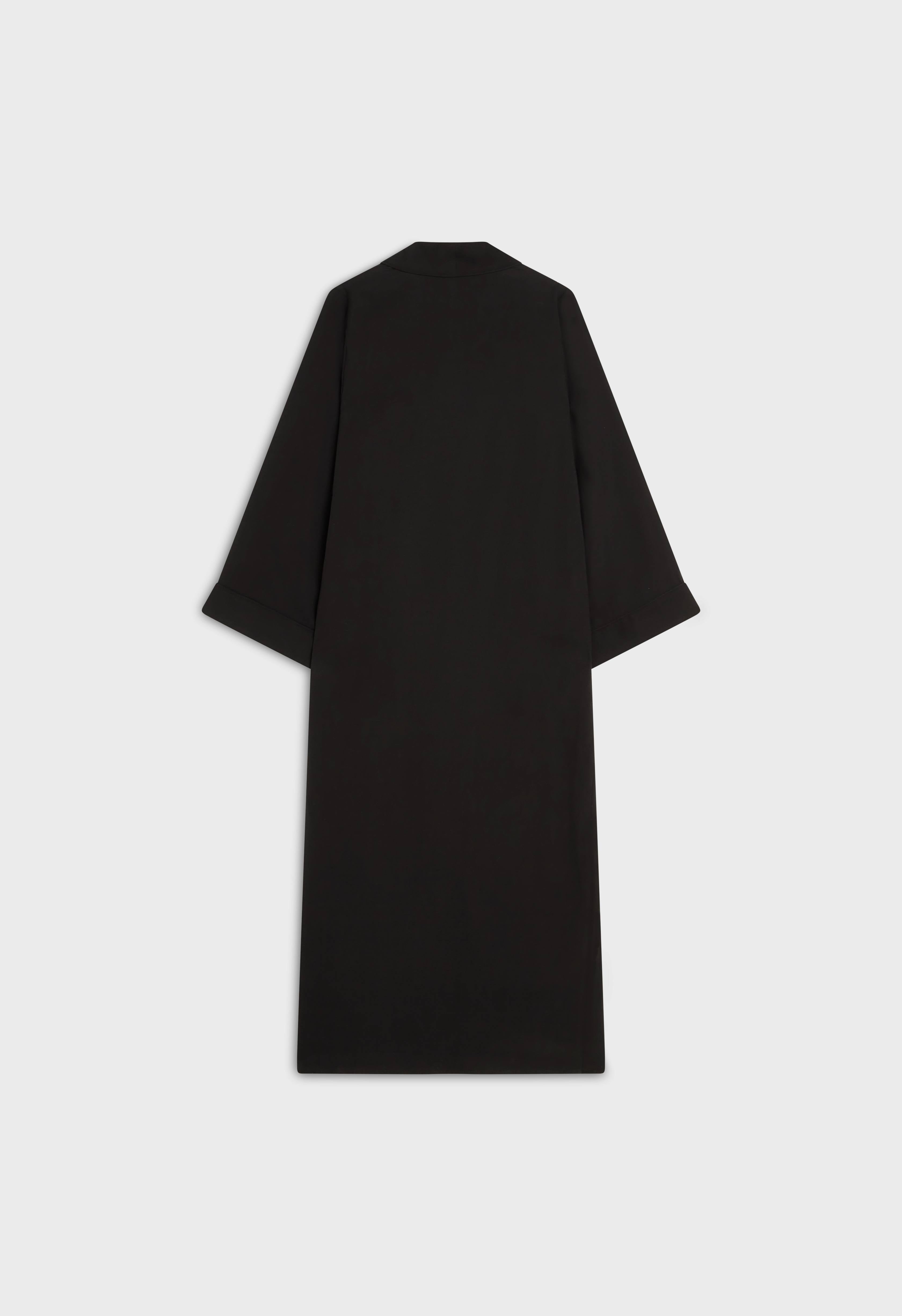 Essential Soft Woven Abaya Regular | Black