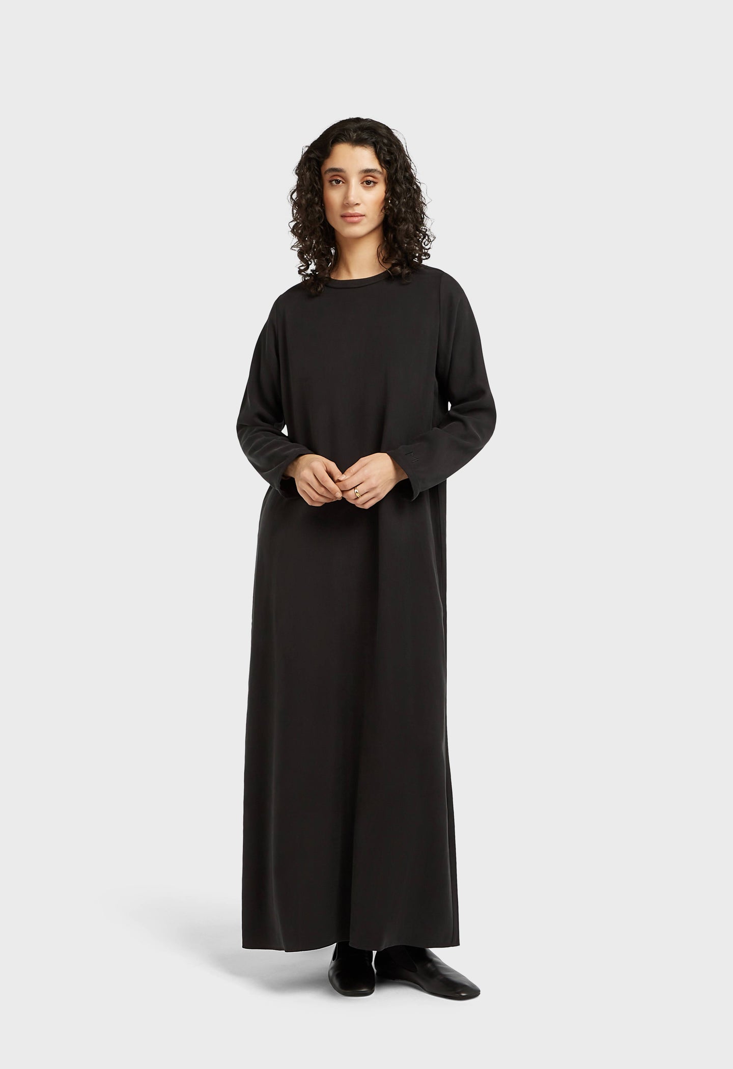 Essential Soft Woven Dress Regular | Black