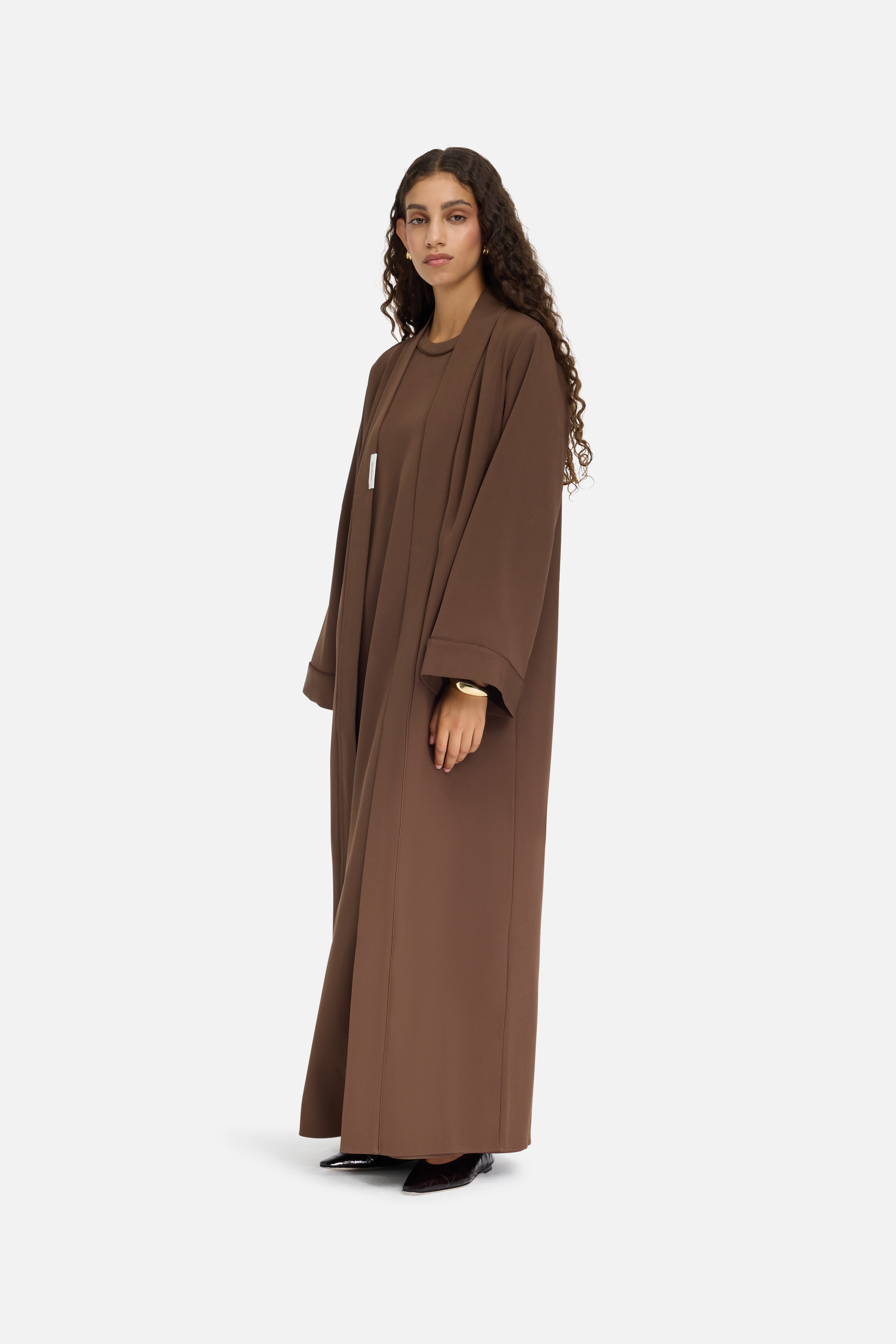 Essential Abaya Short | Chocolate