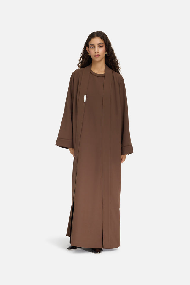 Essential Abaya  Short | Chocolate