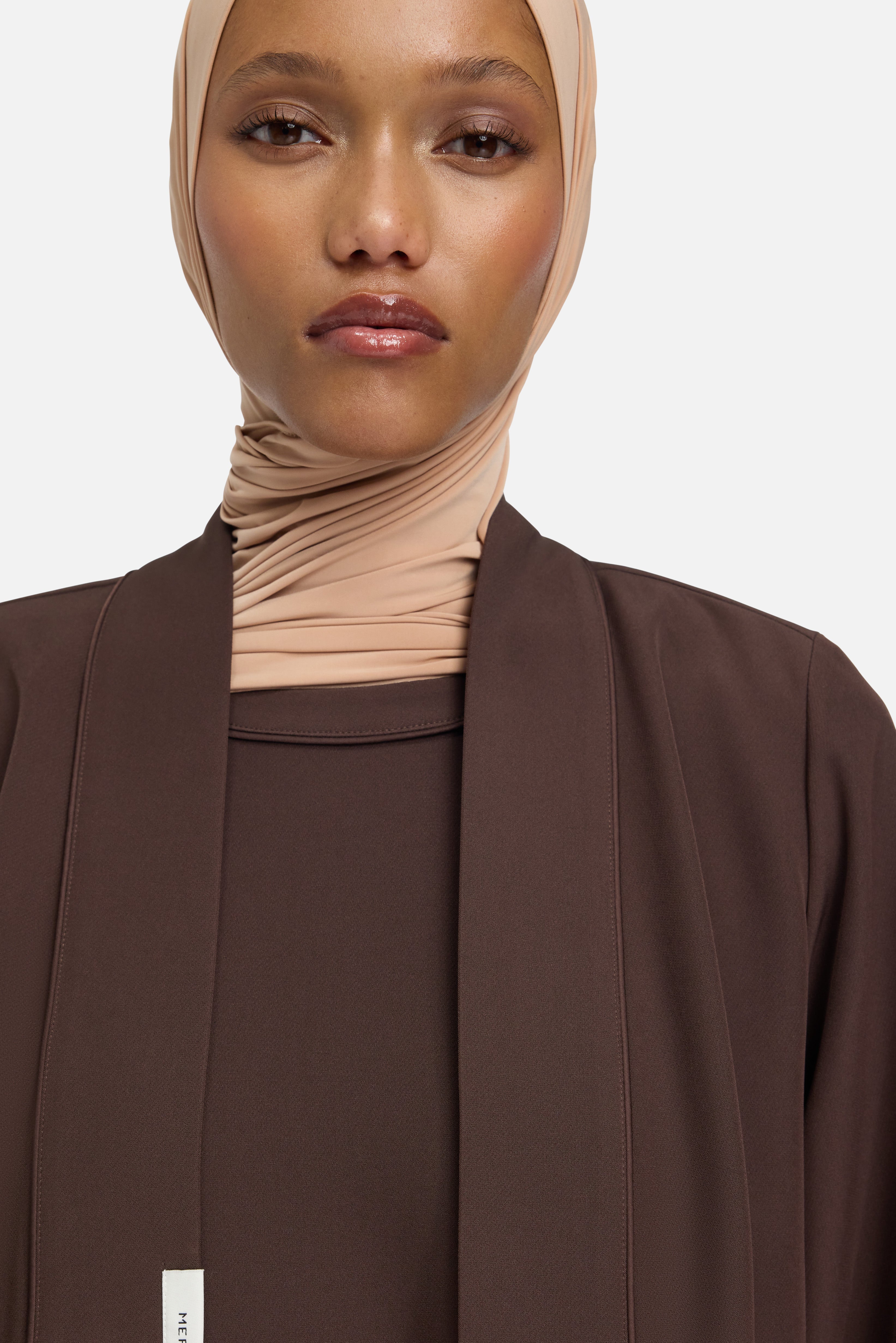 Essential Abaya Short | Dark Brown