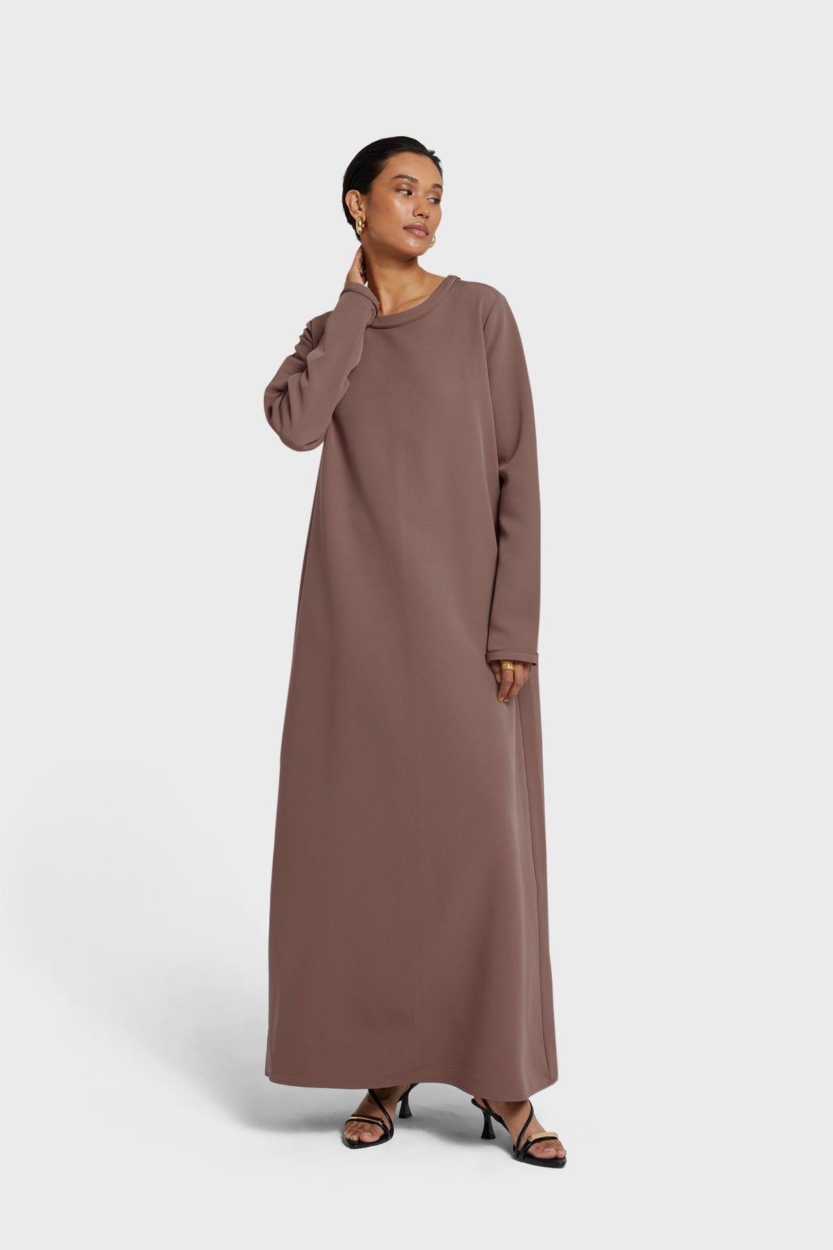 Essential Dress | Brown Taupe