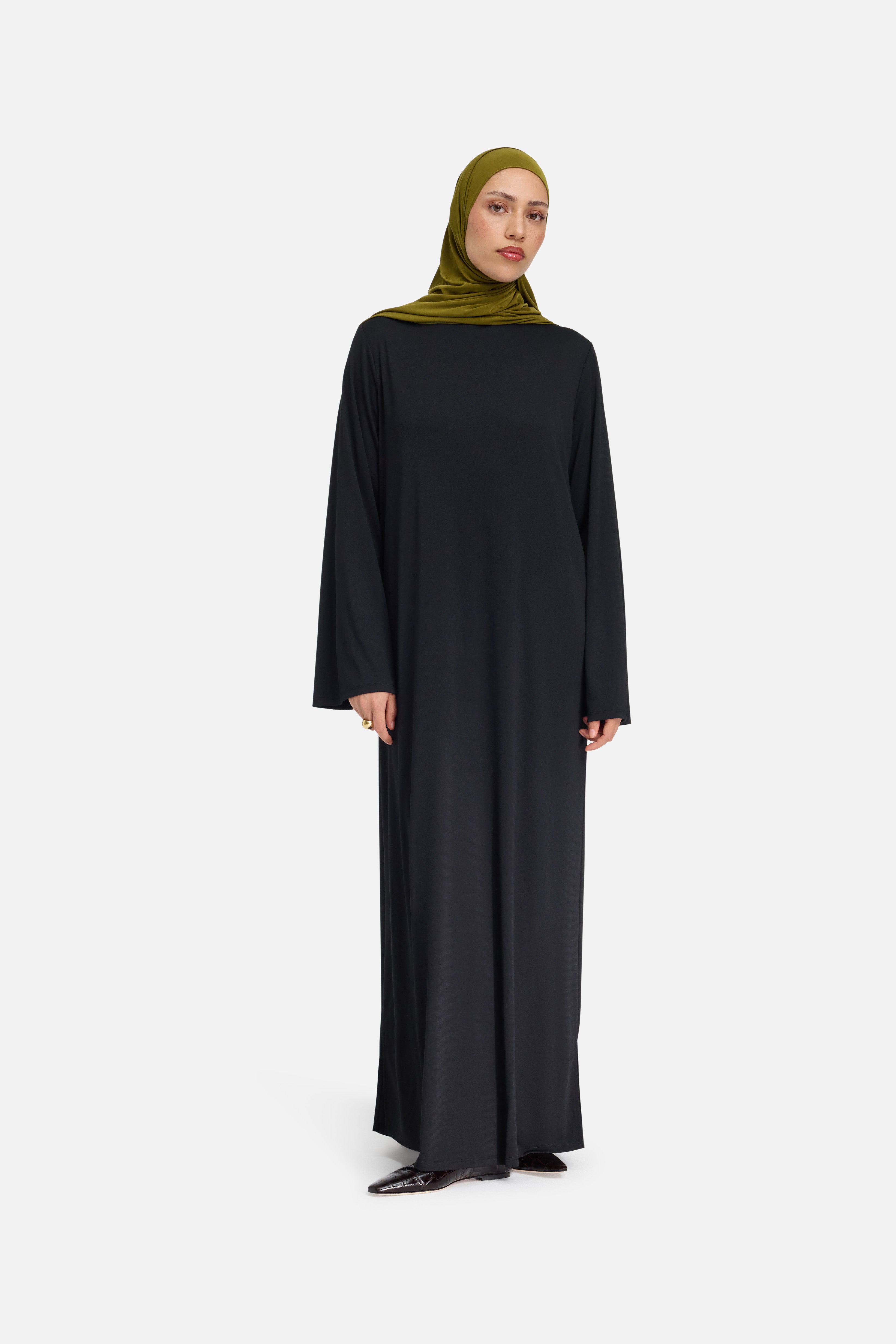 Essential Jersey Dress Regular | Black