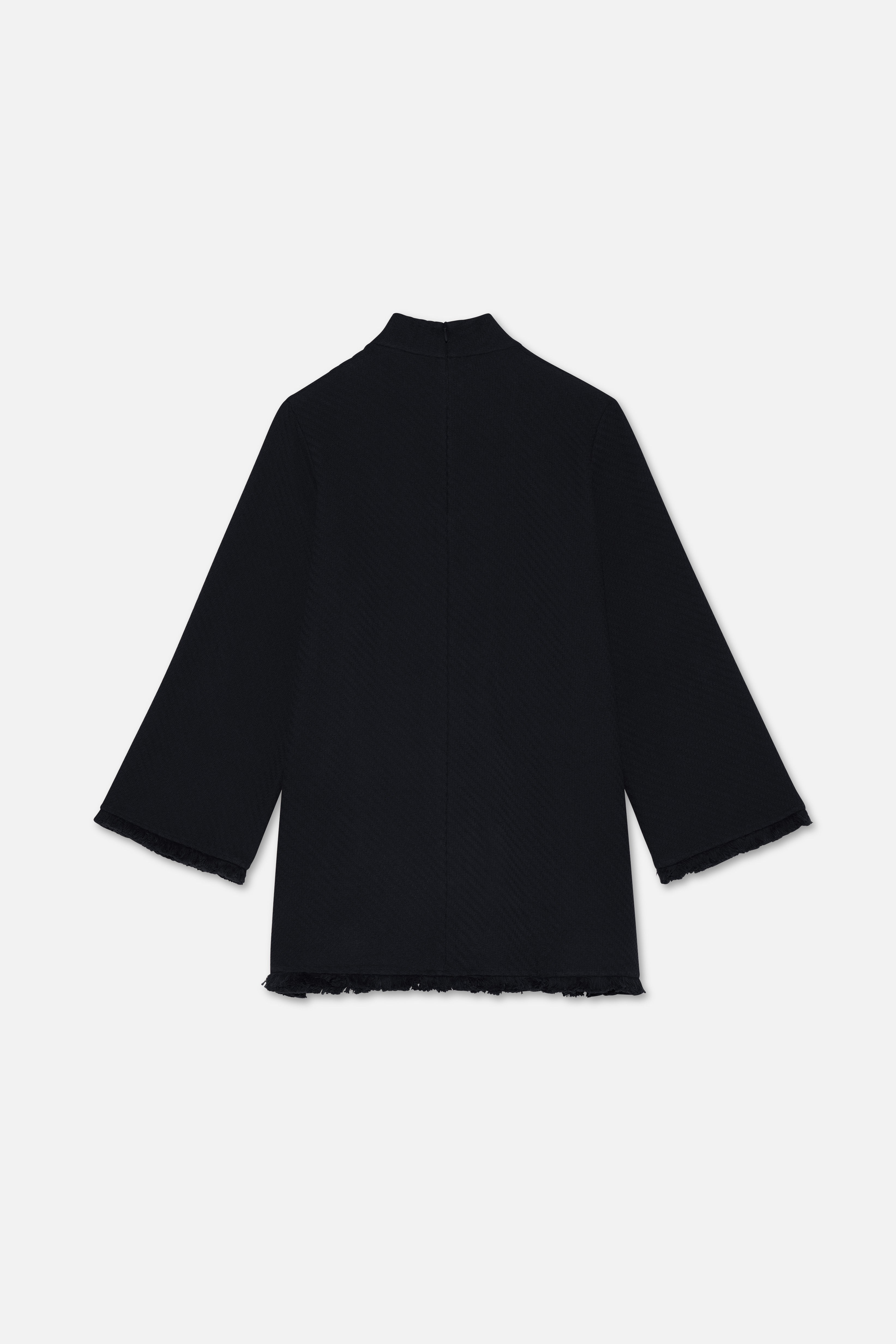 Flat lay back black top