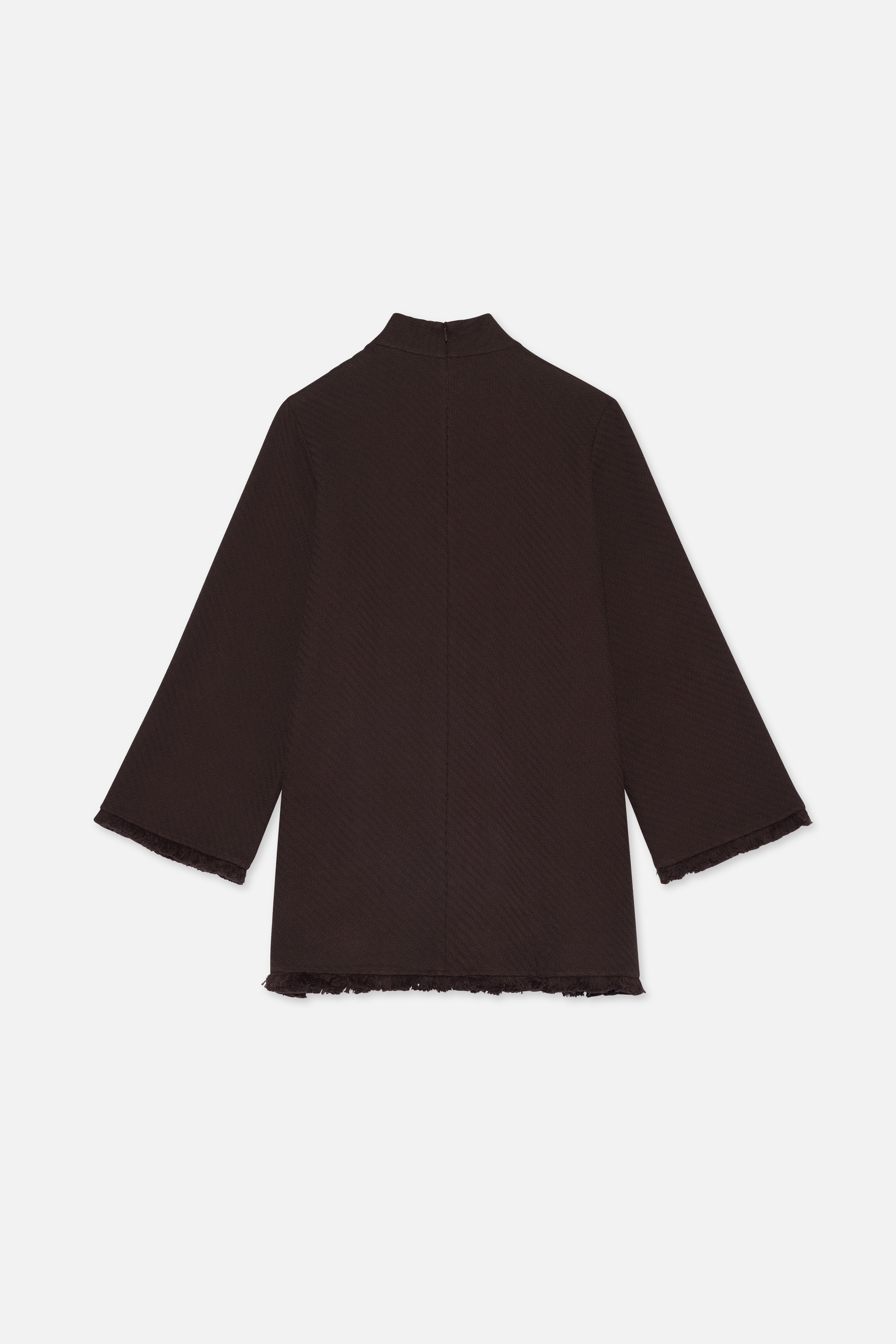 Flat lay back brown top