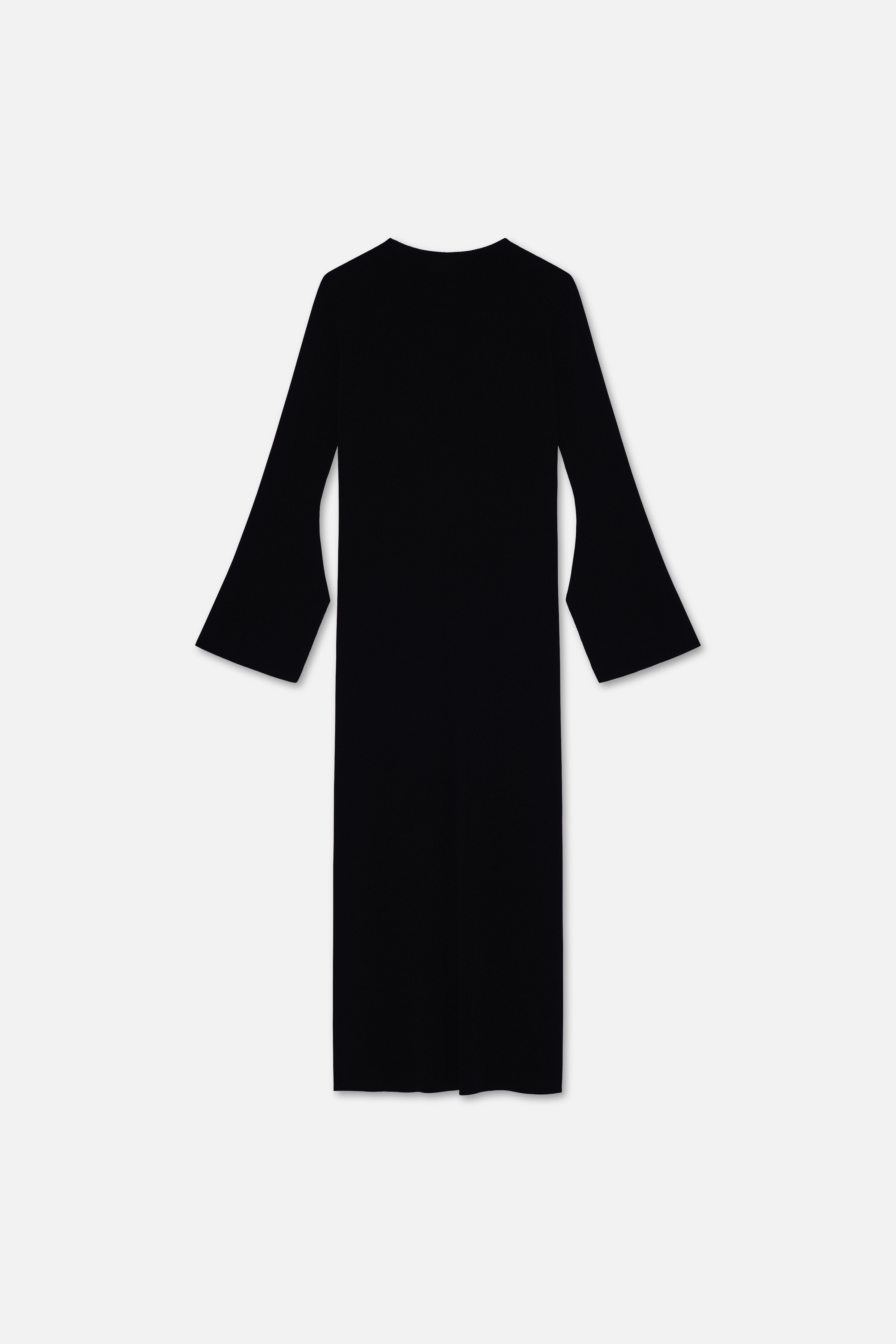 Gilded Knit Dress | Black