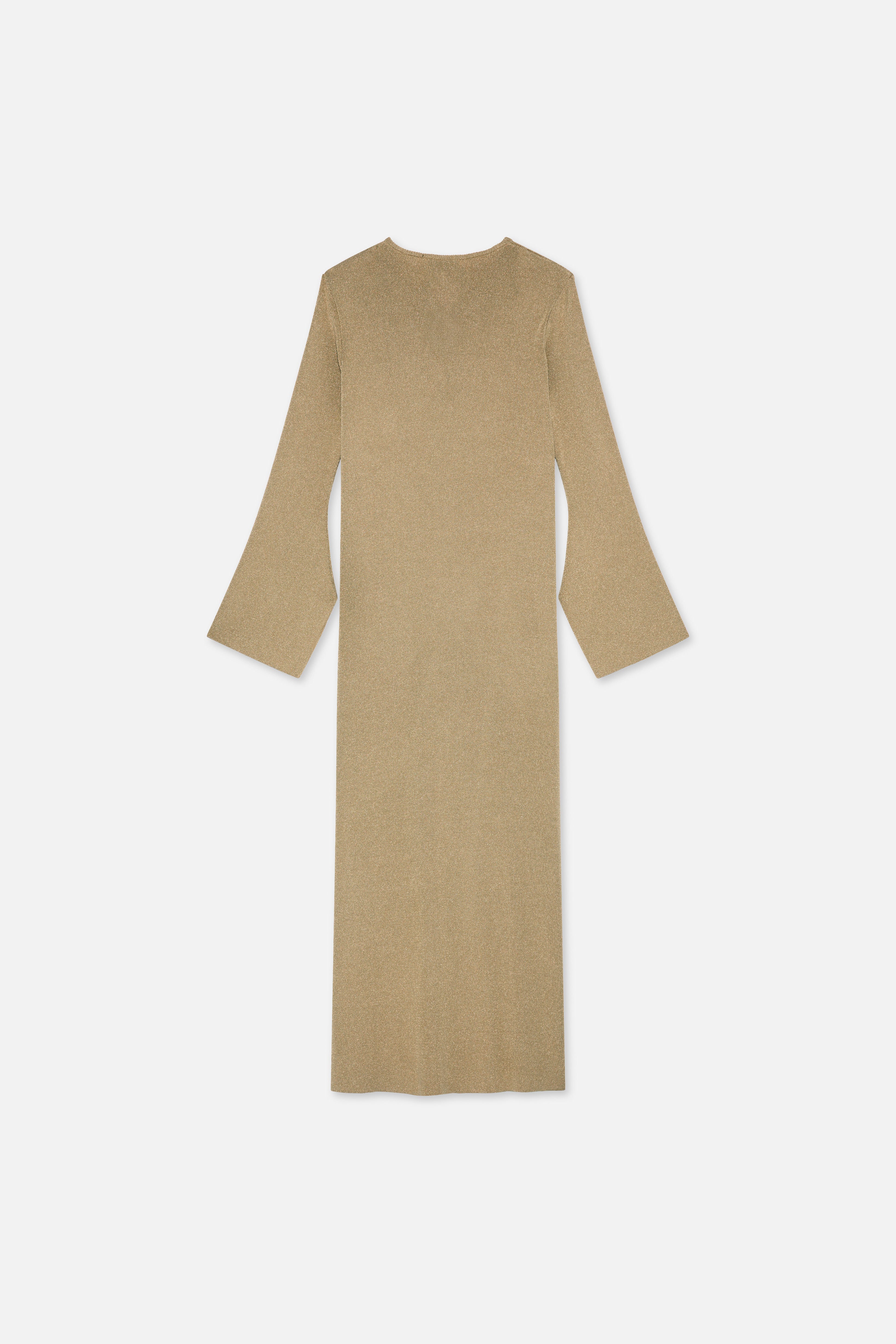 Gilded Knit Dress | Light Gold
