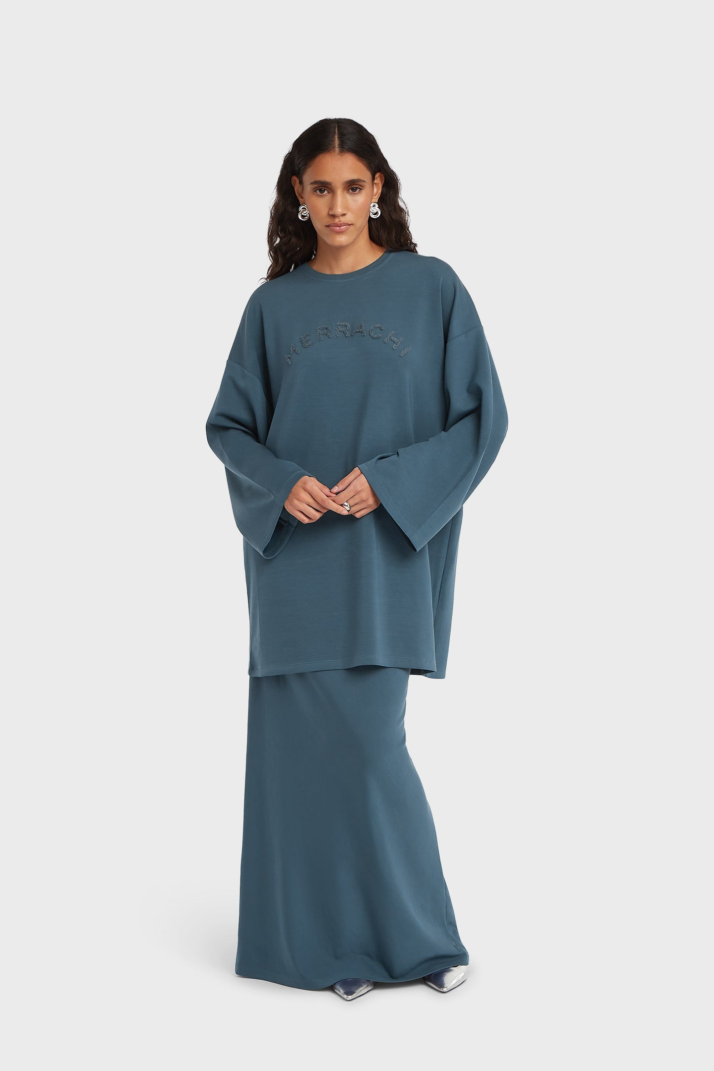 Jersey Modal Skirt | Blue Sapphire