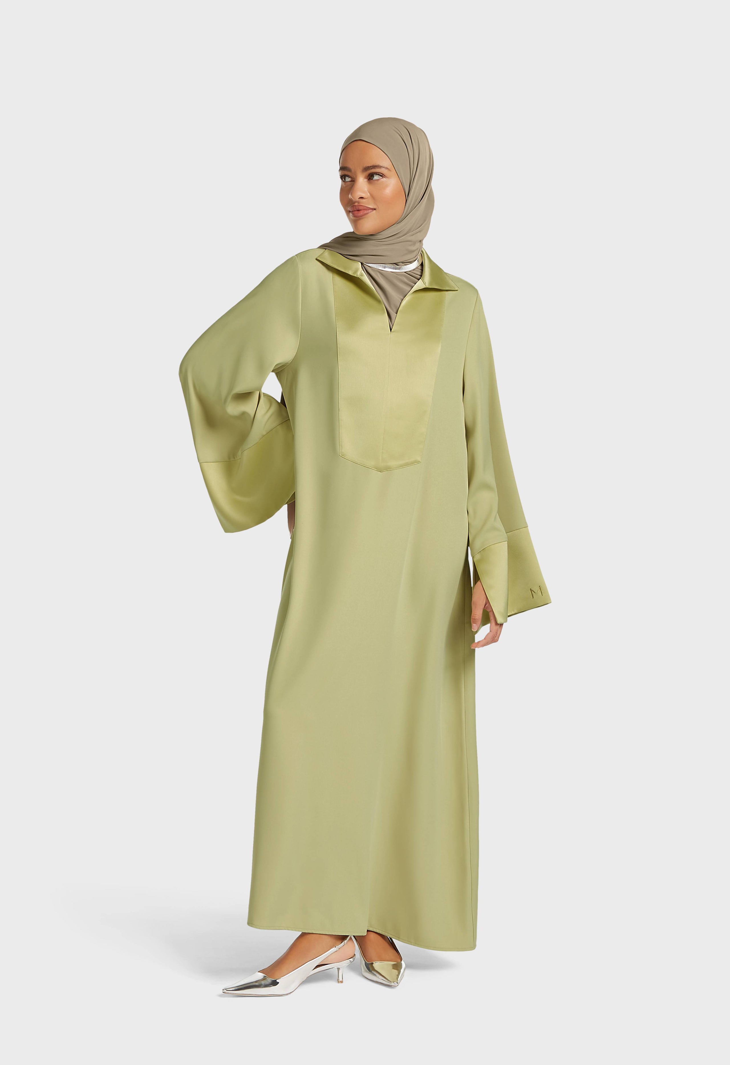 Kaftan Dress Regular | Soft Khaki