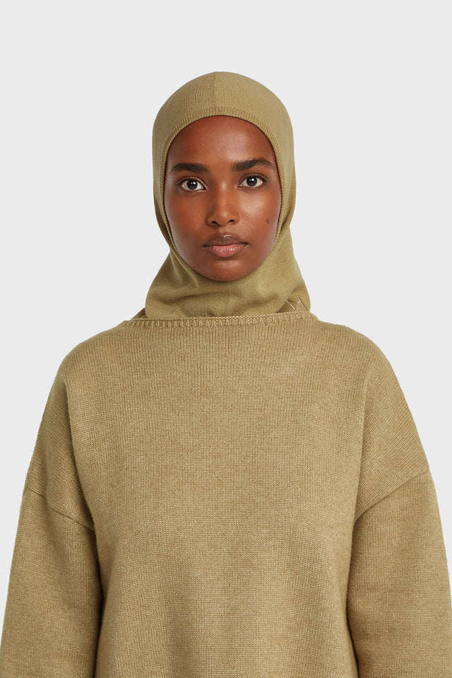 Knitted Hijab | Soft Toffee