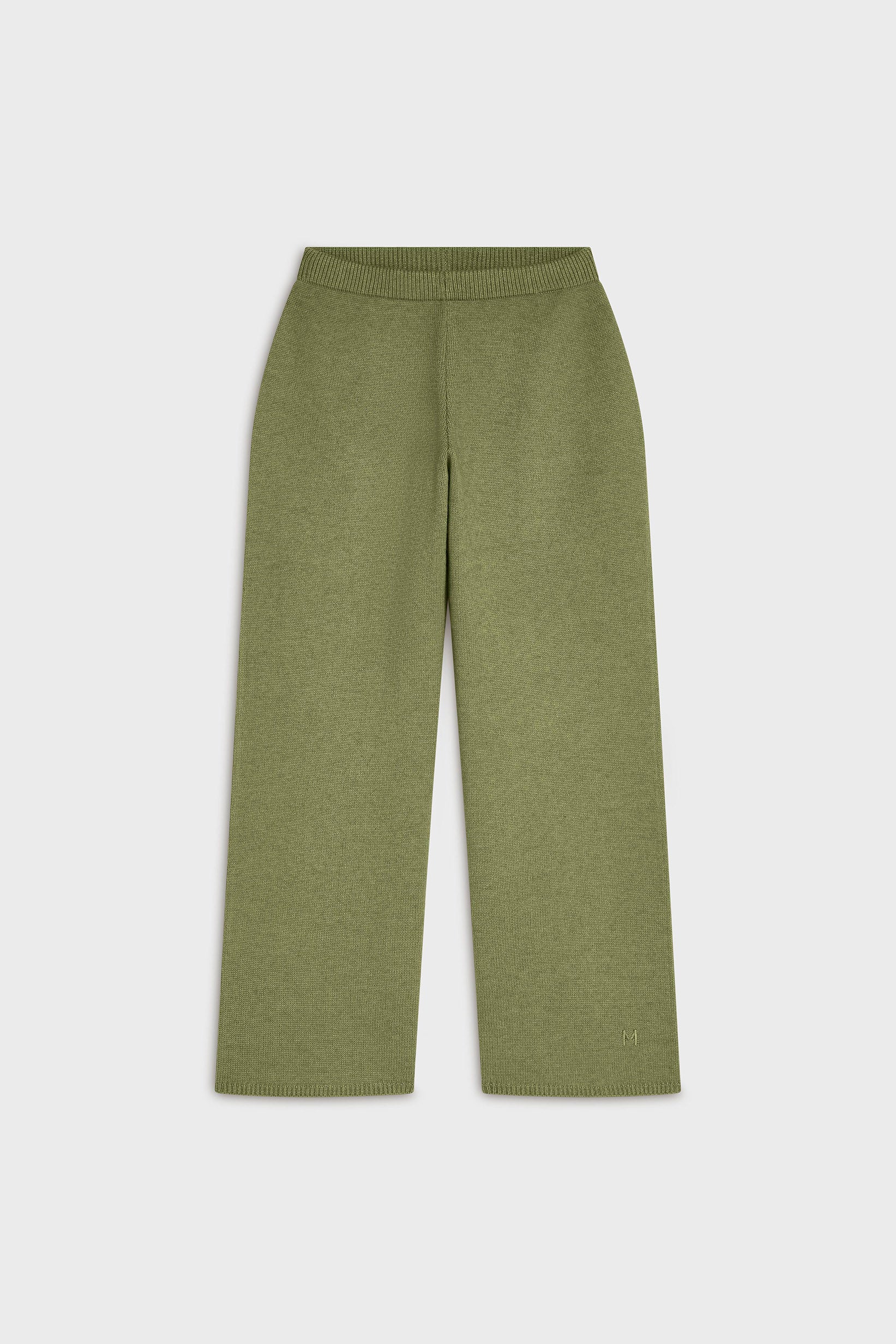 Knitted Straight Pants | Leaf