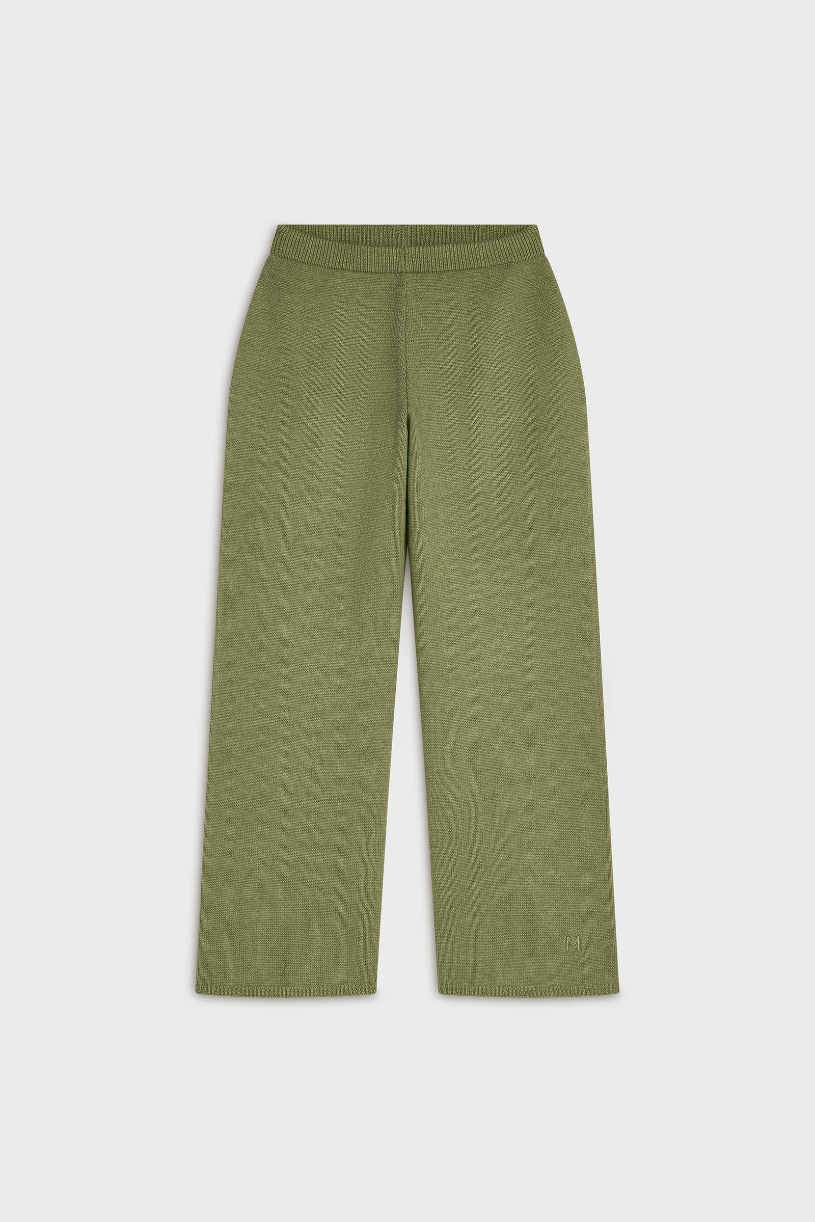 Knitted Straight Pants | Leaf