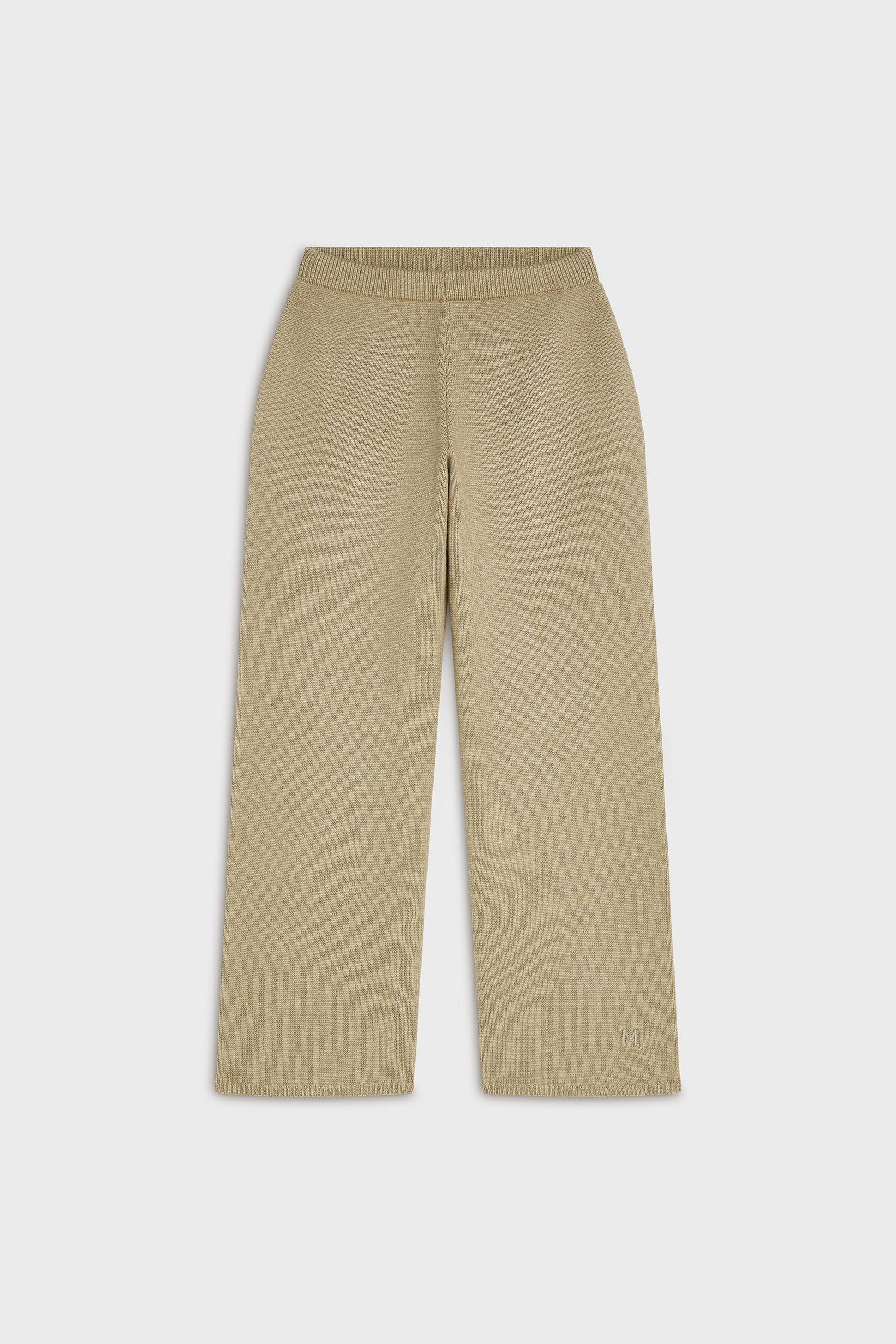 Knitted Straight Pants | Mink