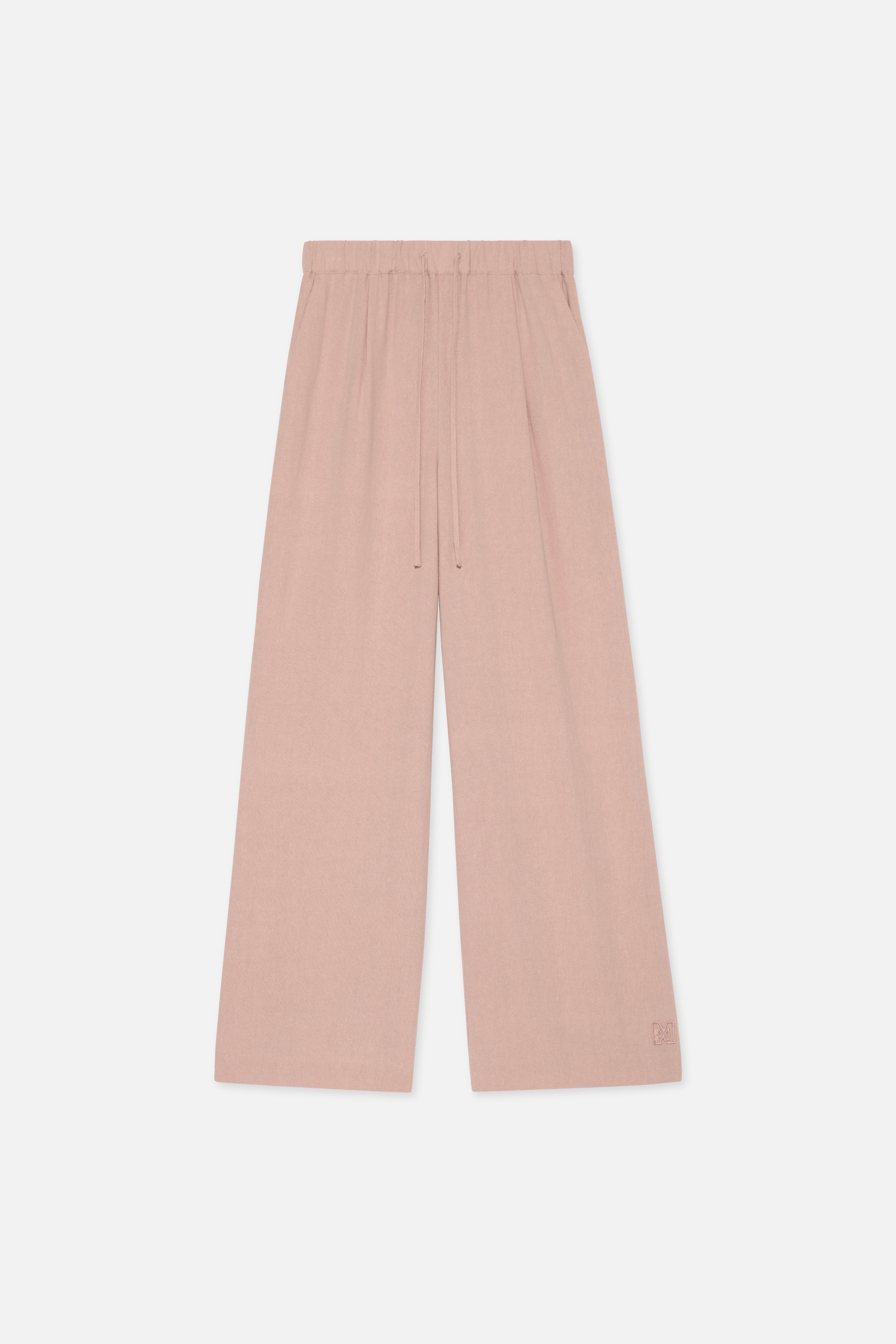 Lace Trim Pants | Deep Rose