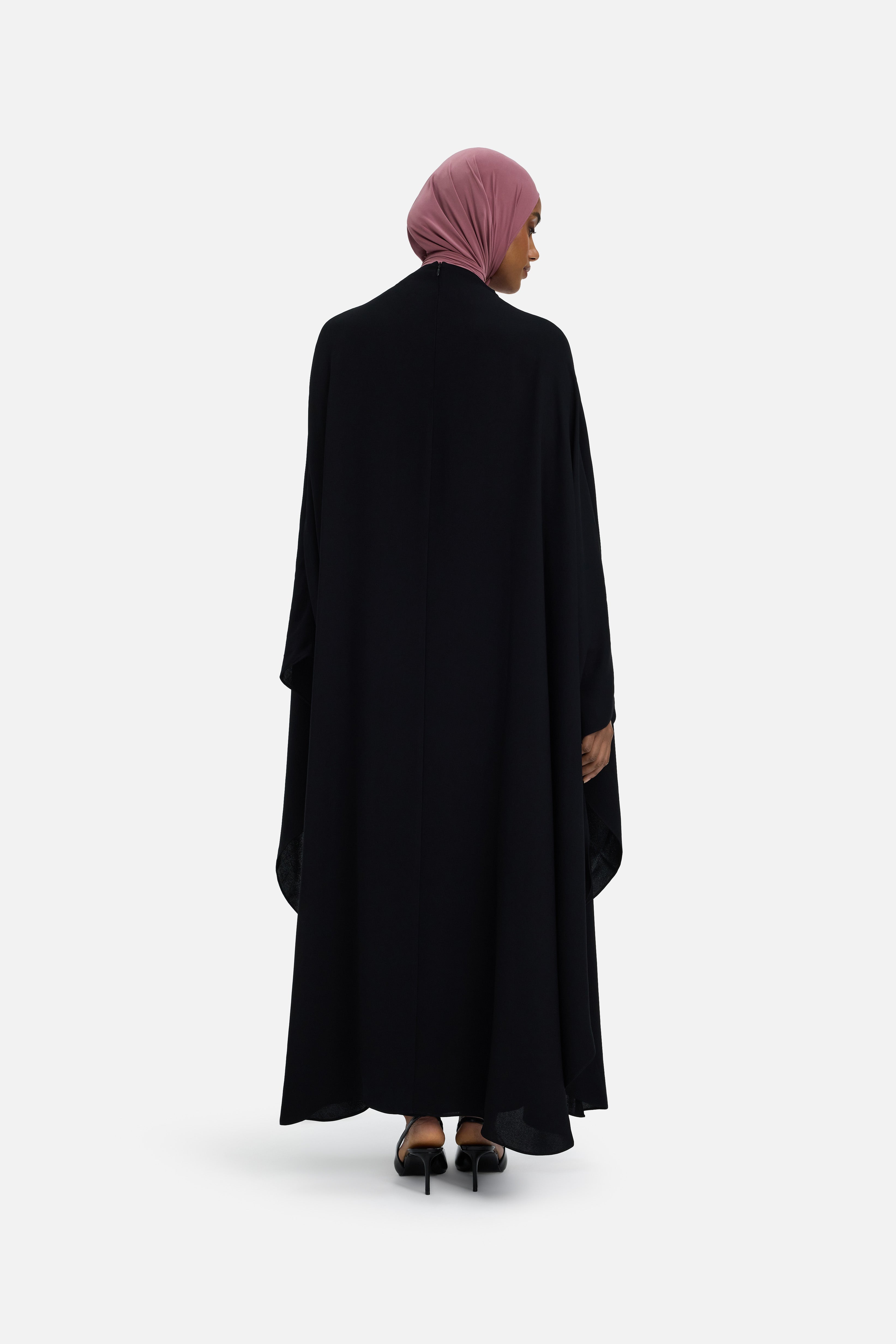 Layered Cape Dress | Black