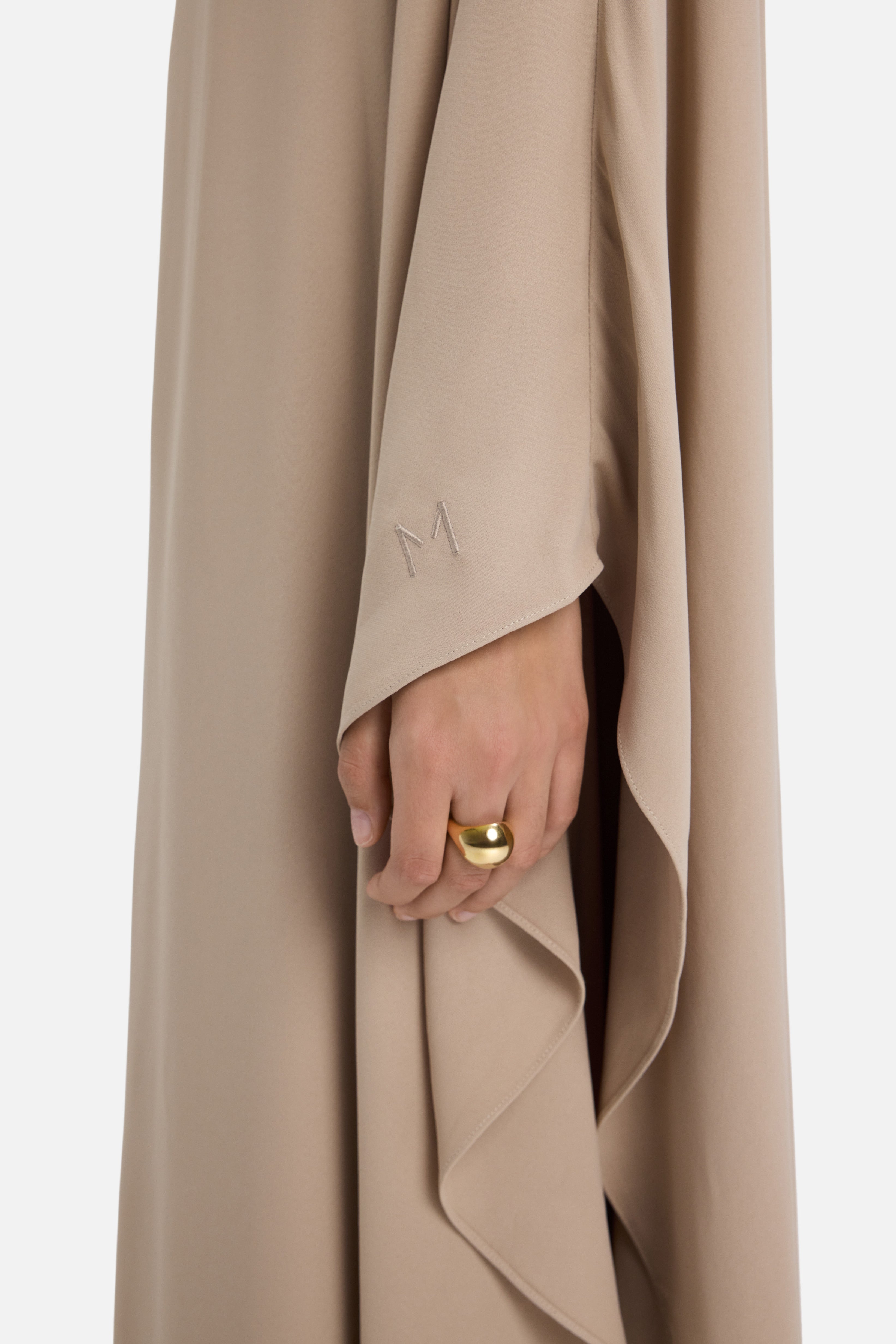 Layered Cape Dress | Mocha