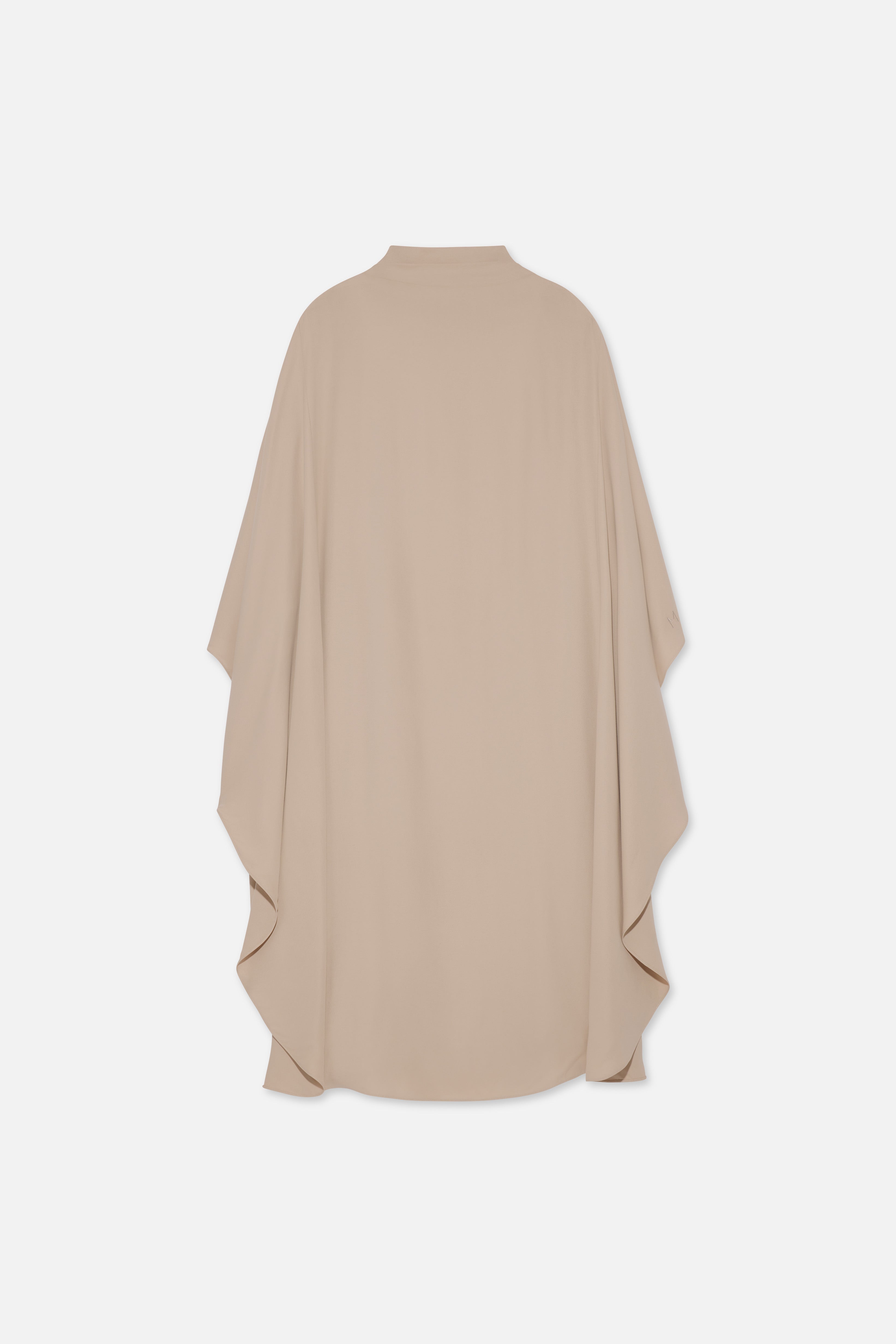 Layered Cape Dress | Mocha