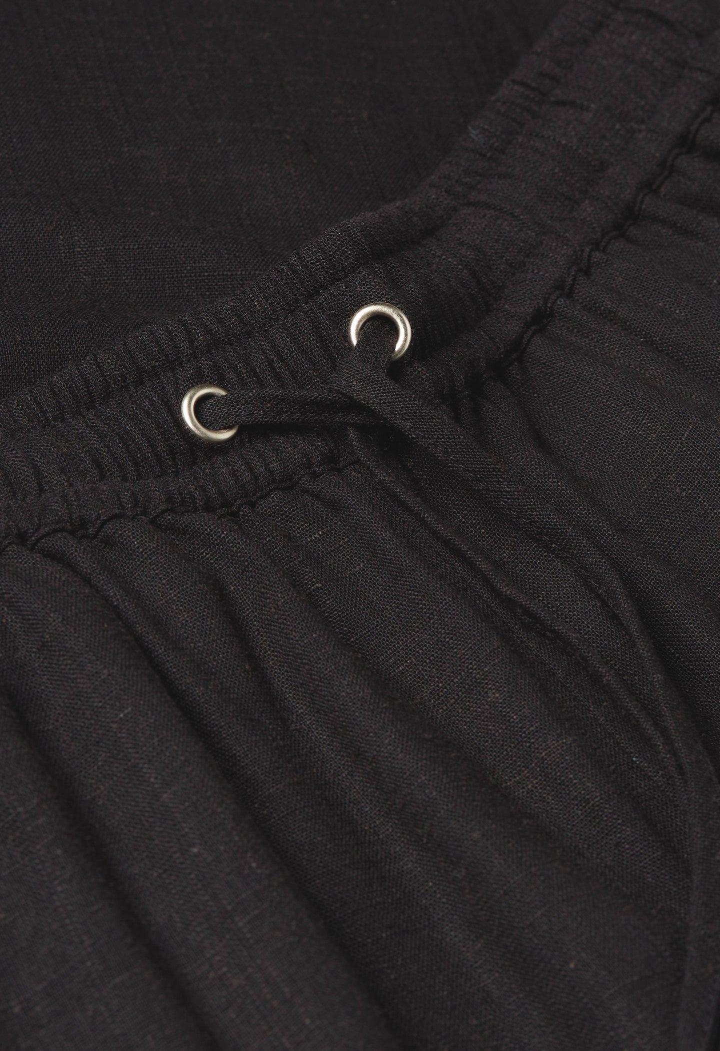 Linen Loose Pants | Black